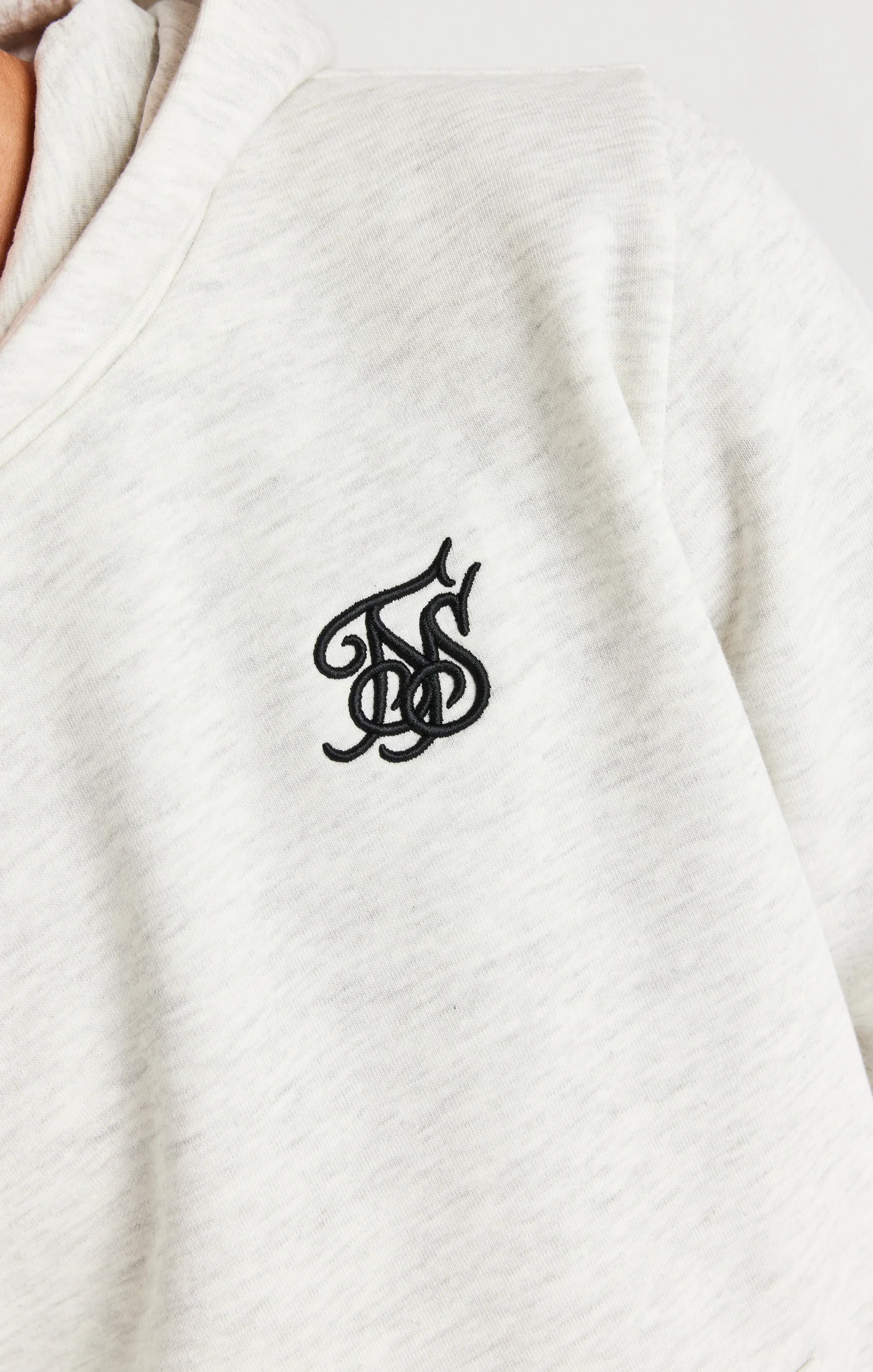 SikSilk Overhead Hoodie - Snow Marl - Image 2