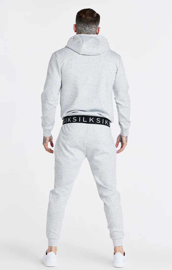 Grey Marl Overhead Hoodie - Image 4