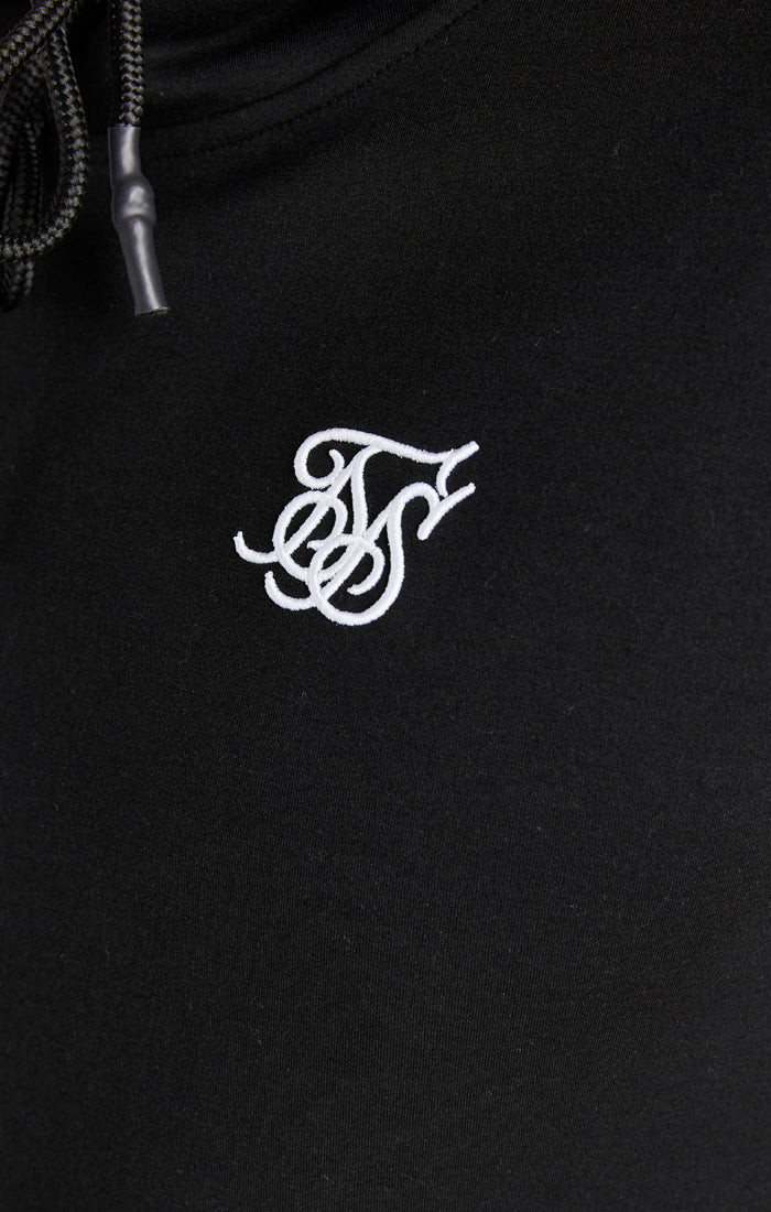 Black Overhead Poly Hoodie - Image 2