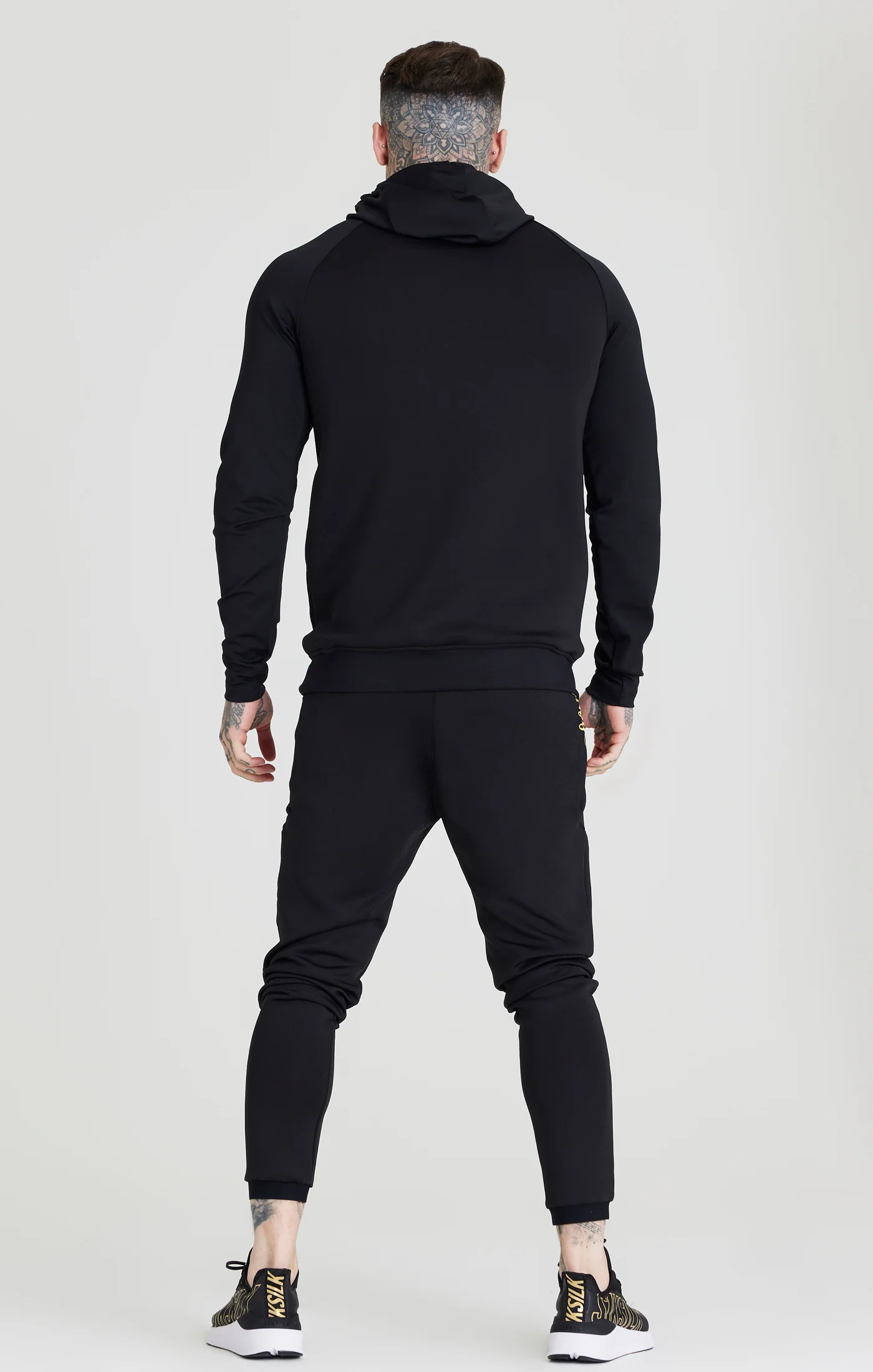 Black Overhead Retro Sports Hoodie - Image 5