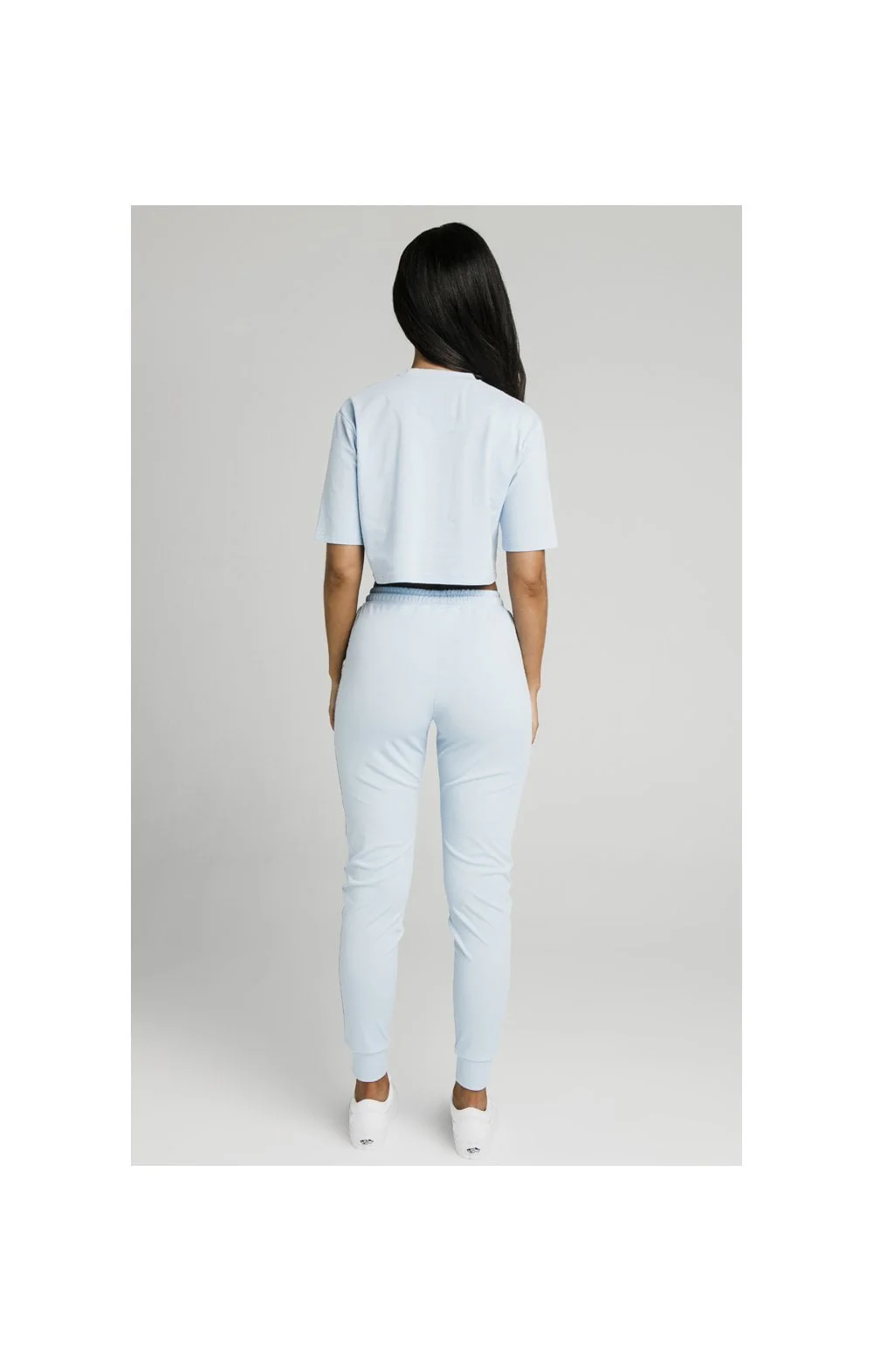 SikSilk Oversize Crop Tee - Light Blue - Image 6
