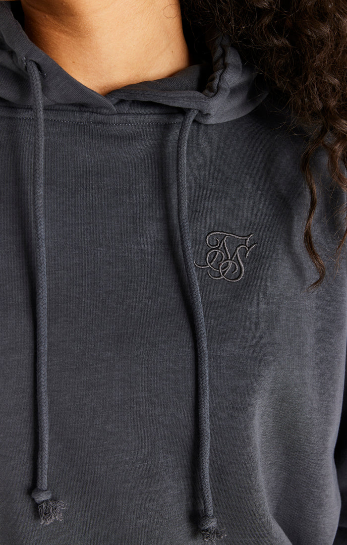 Black Washed Oversized Hoodie - Image 3