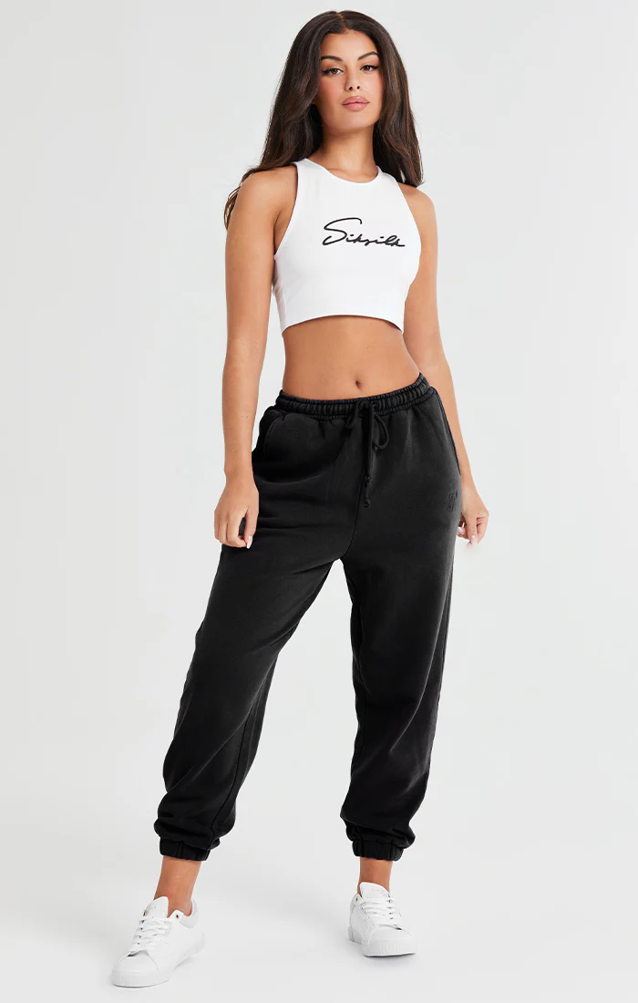 SikSilk Oversize Jogger - Black - Image 6