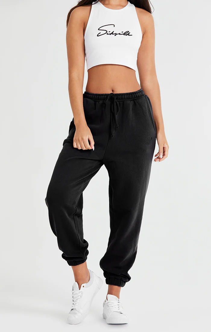 SikSilk Oversize Jogger - Black - Image 9