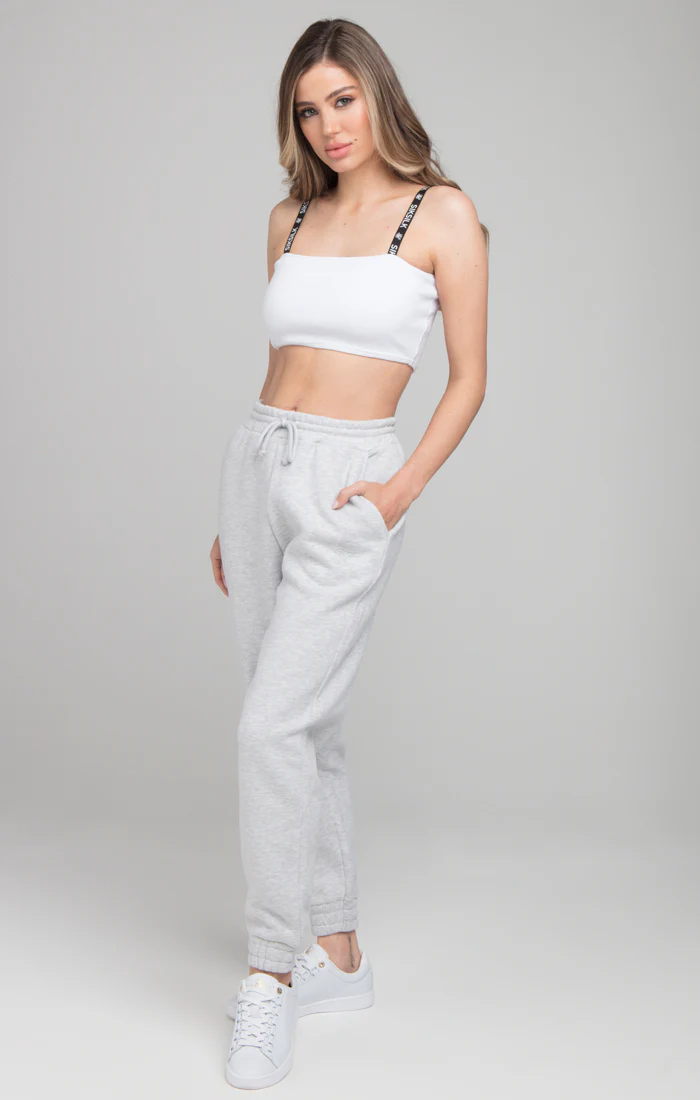 SikSilk Oversize Jogger - Ice Grey Marl