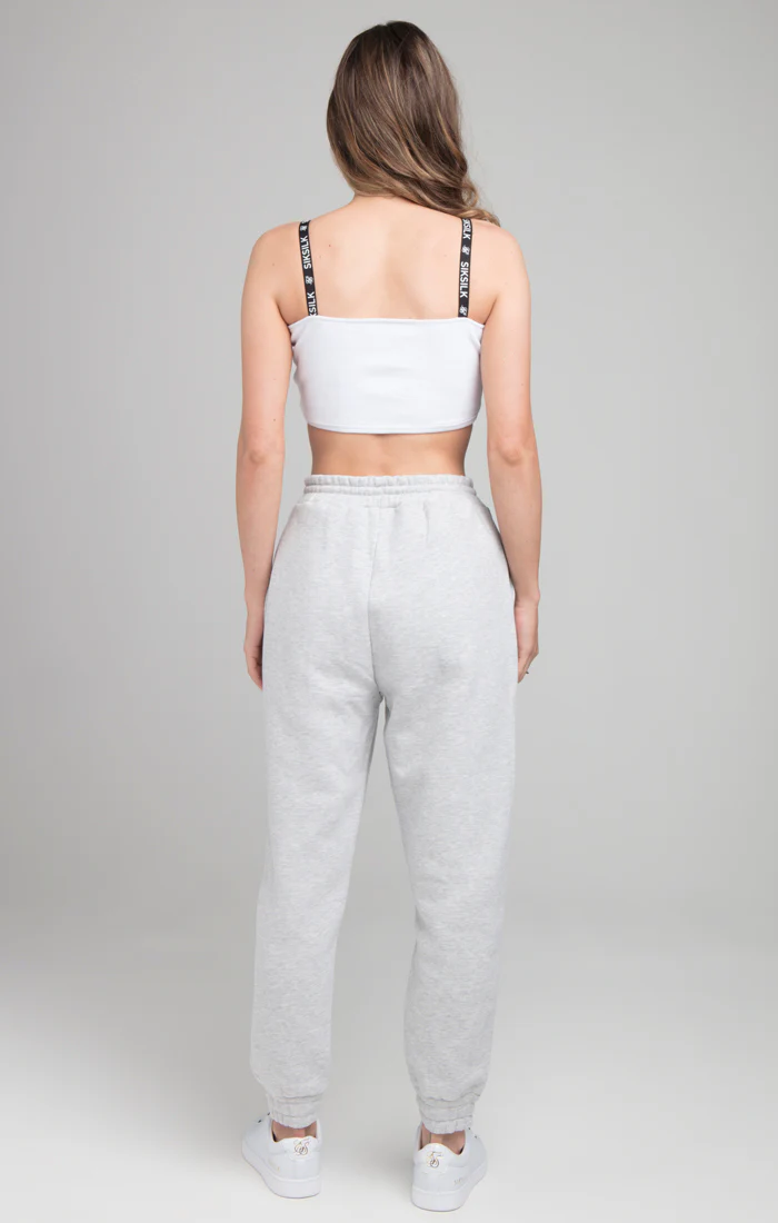SikSilk Oversize Jogger - Ice Grey Marl - Image 2
