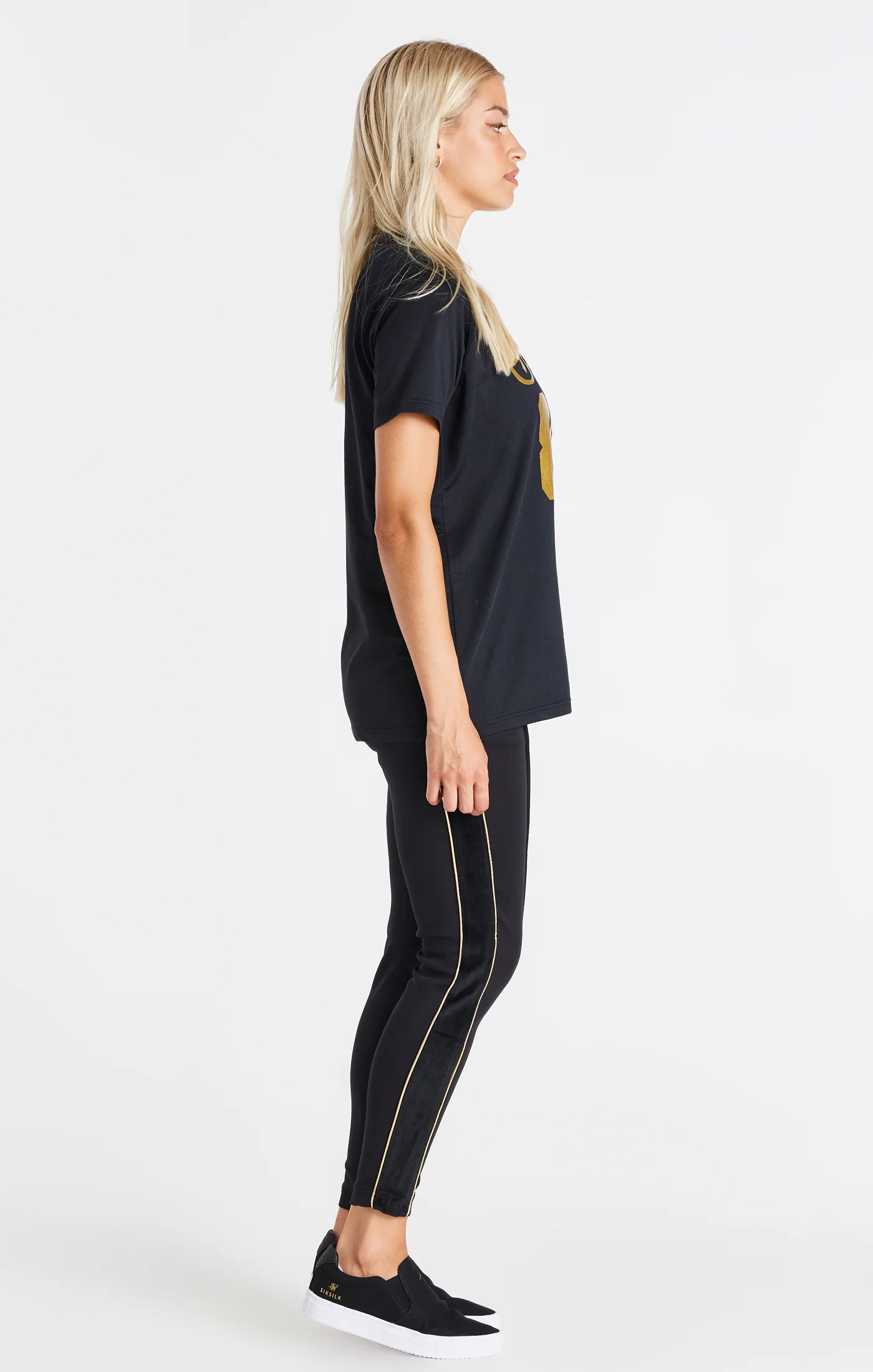 Black Oversize Mesh T-Shirt - Image 4