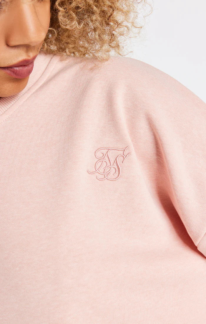 Pink Marl Oversize Sweat - Image 3