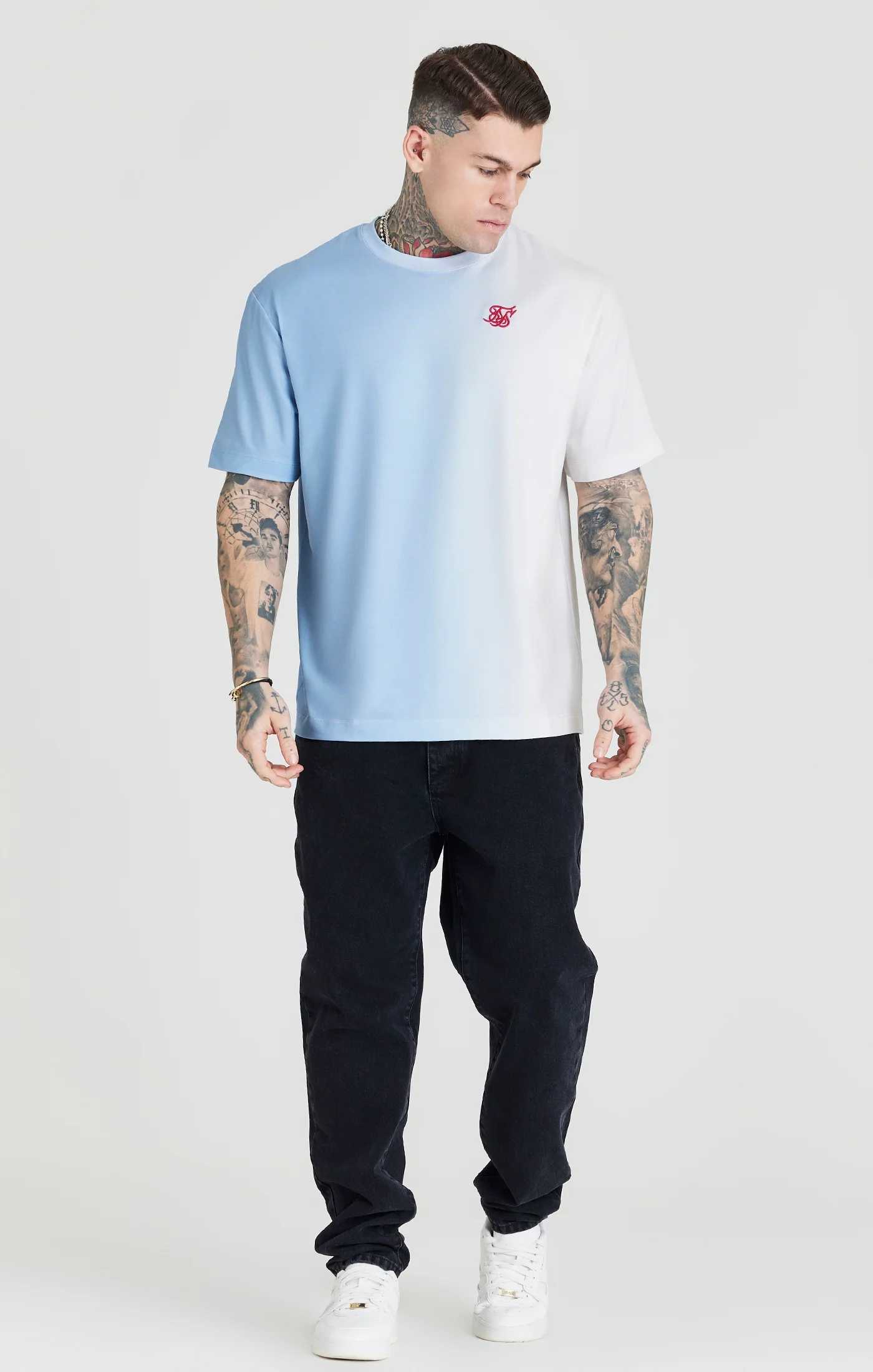 Blue Fade Oversized T-Shirt - Image 2