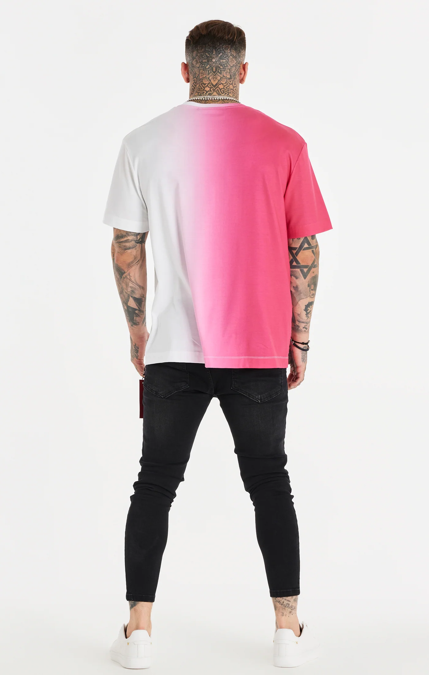 Pink Fade Oversized T-Shirt - Image 5