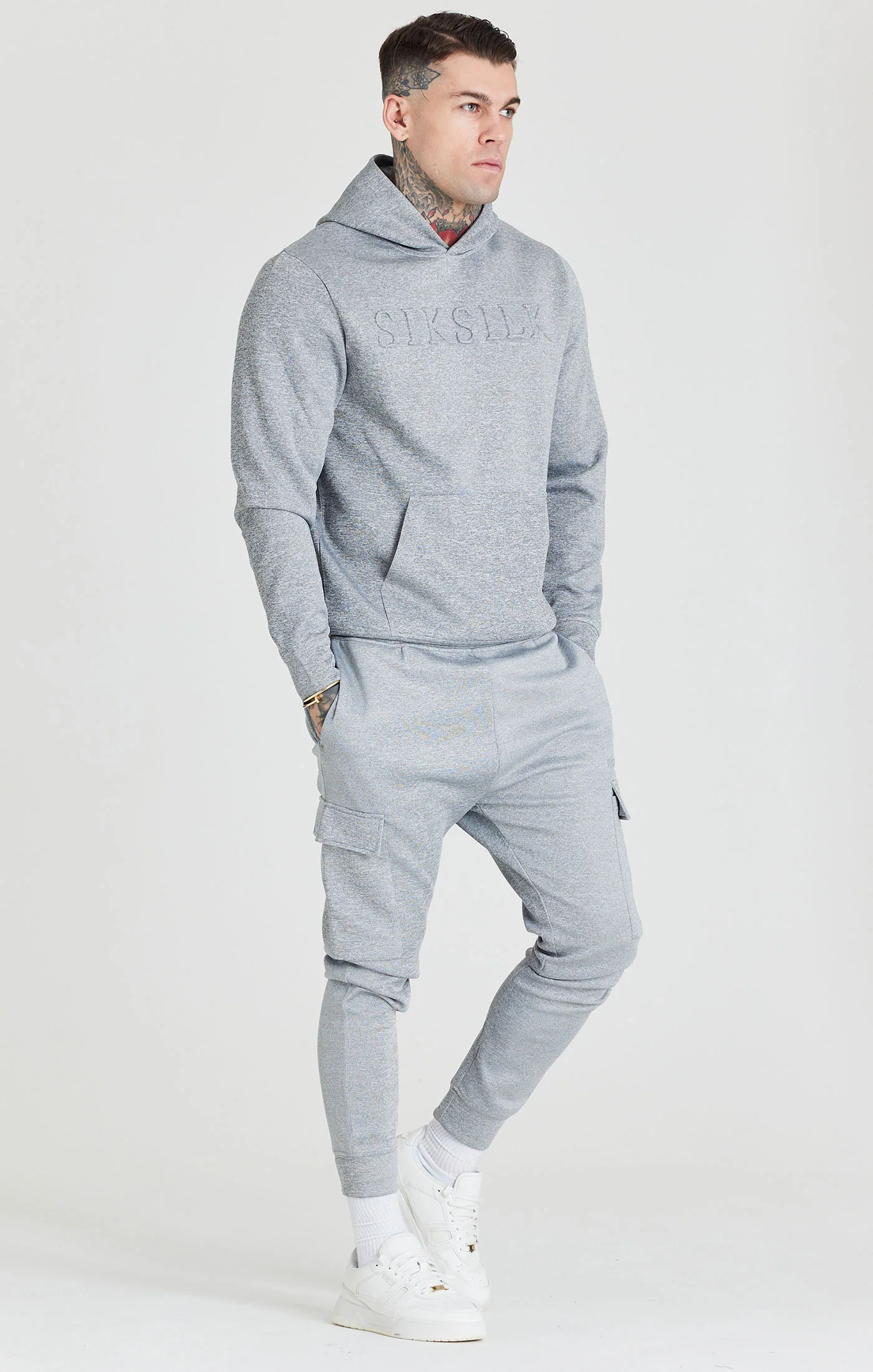 Grey Foundation Oversized Hoodie - Image 4