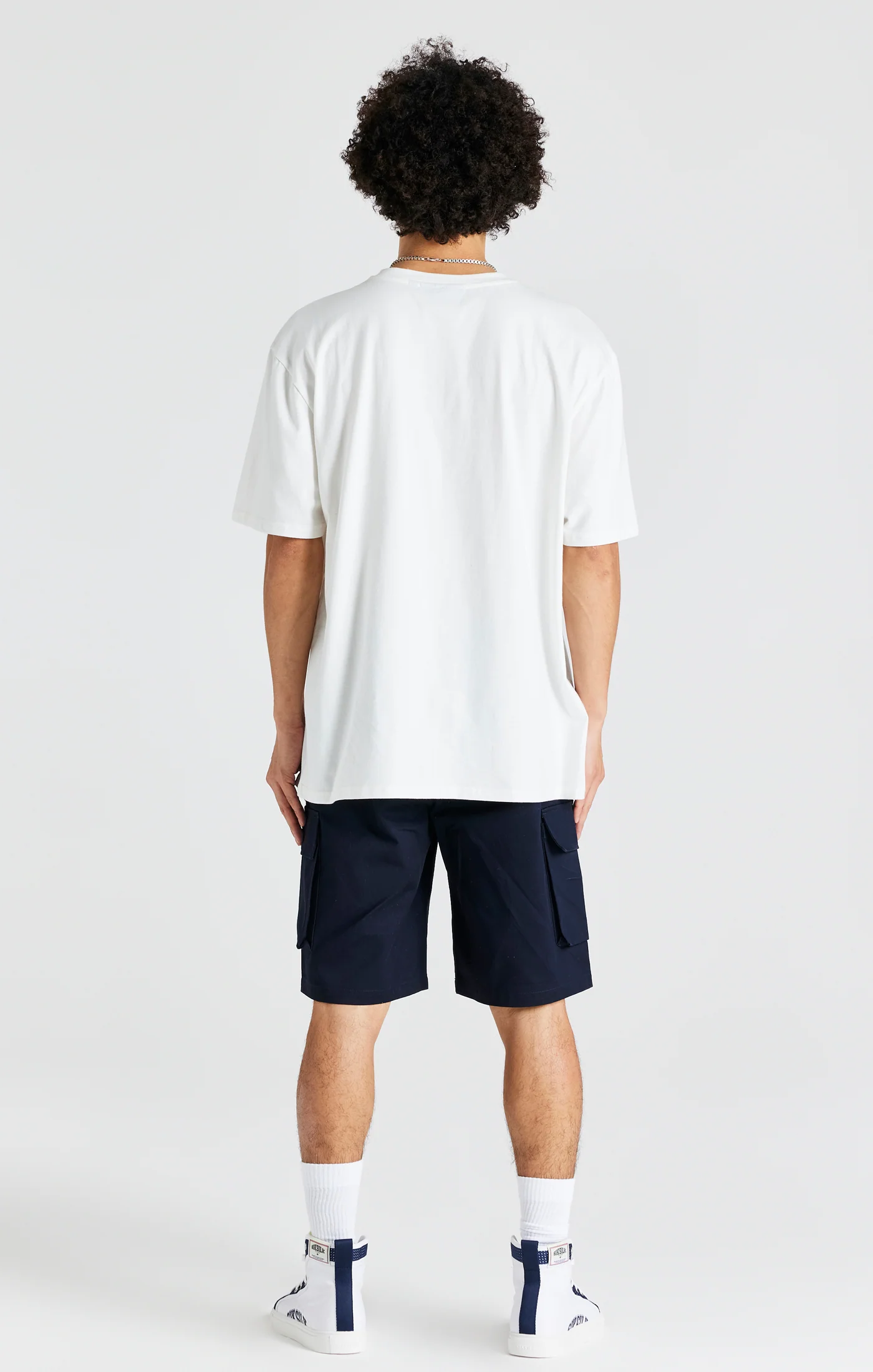Ecru Oversized Logo T-Shirt - Image 6