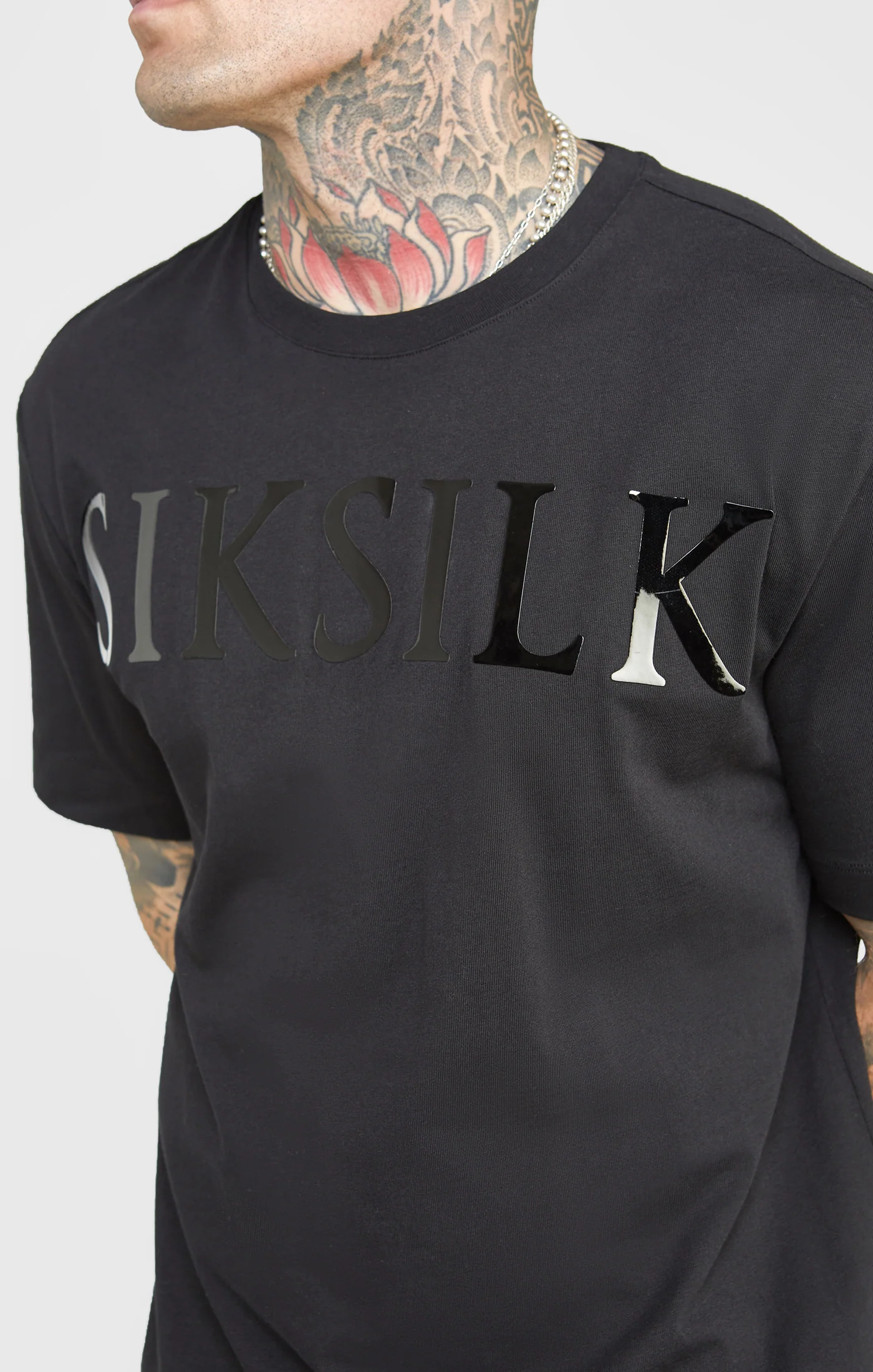 Black Oversized Back Logo T-Shirt - Image 2