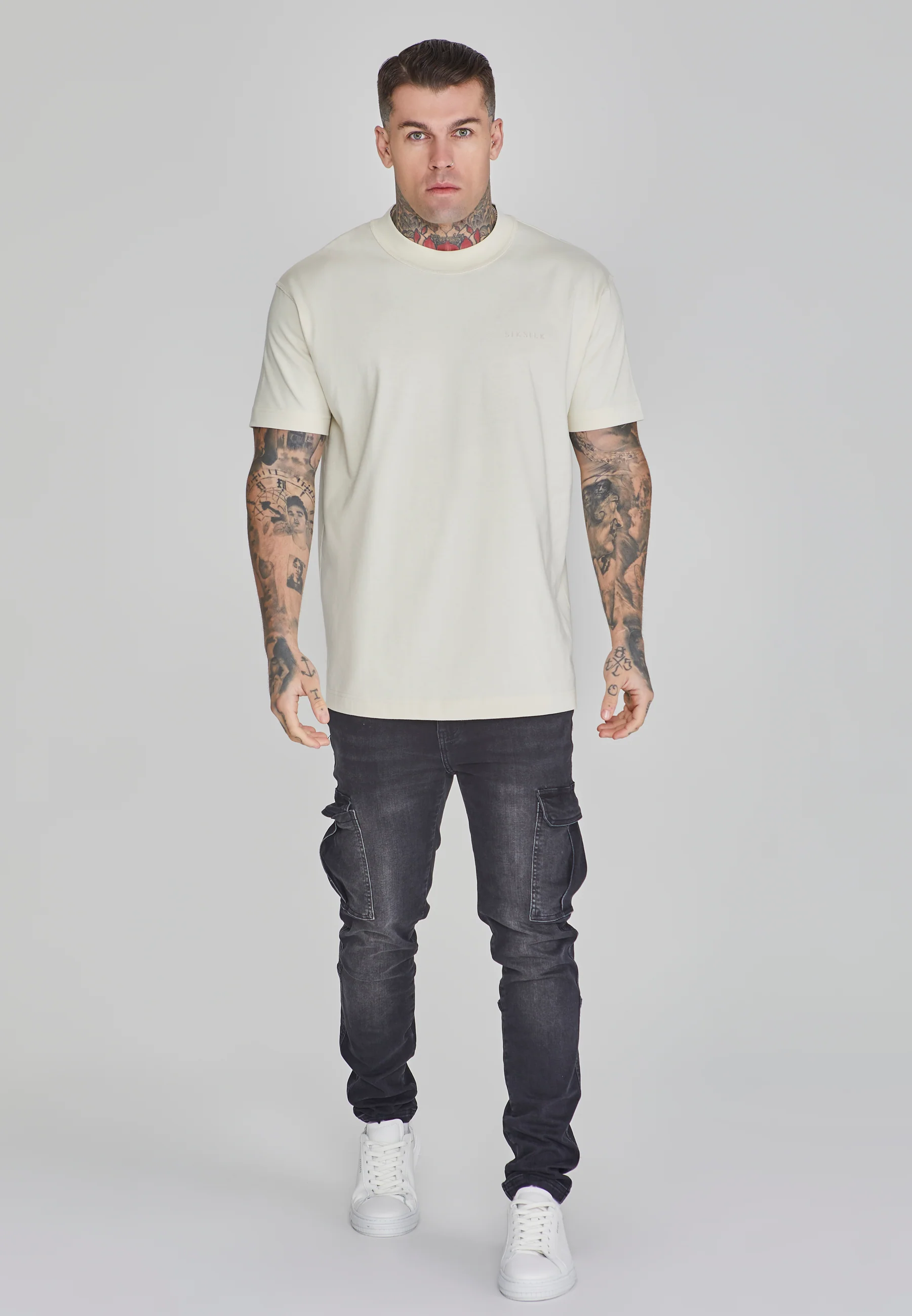 Beige Oversized T-Shirt - Image 2