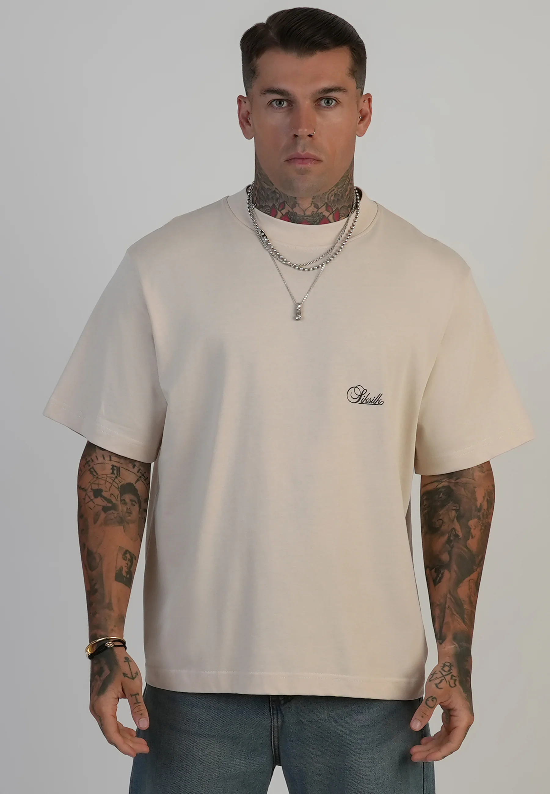 Ecru Oversized T-Shirt - Image 2