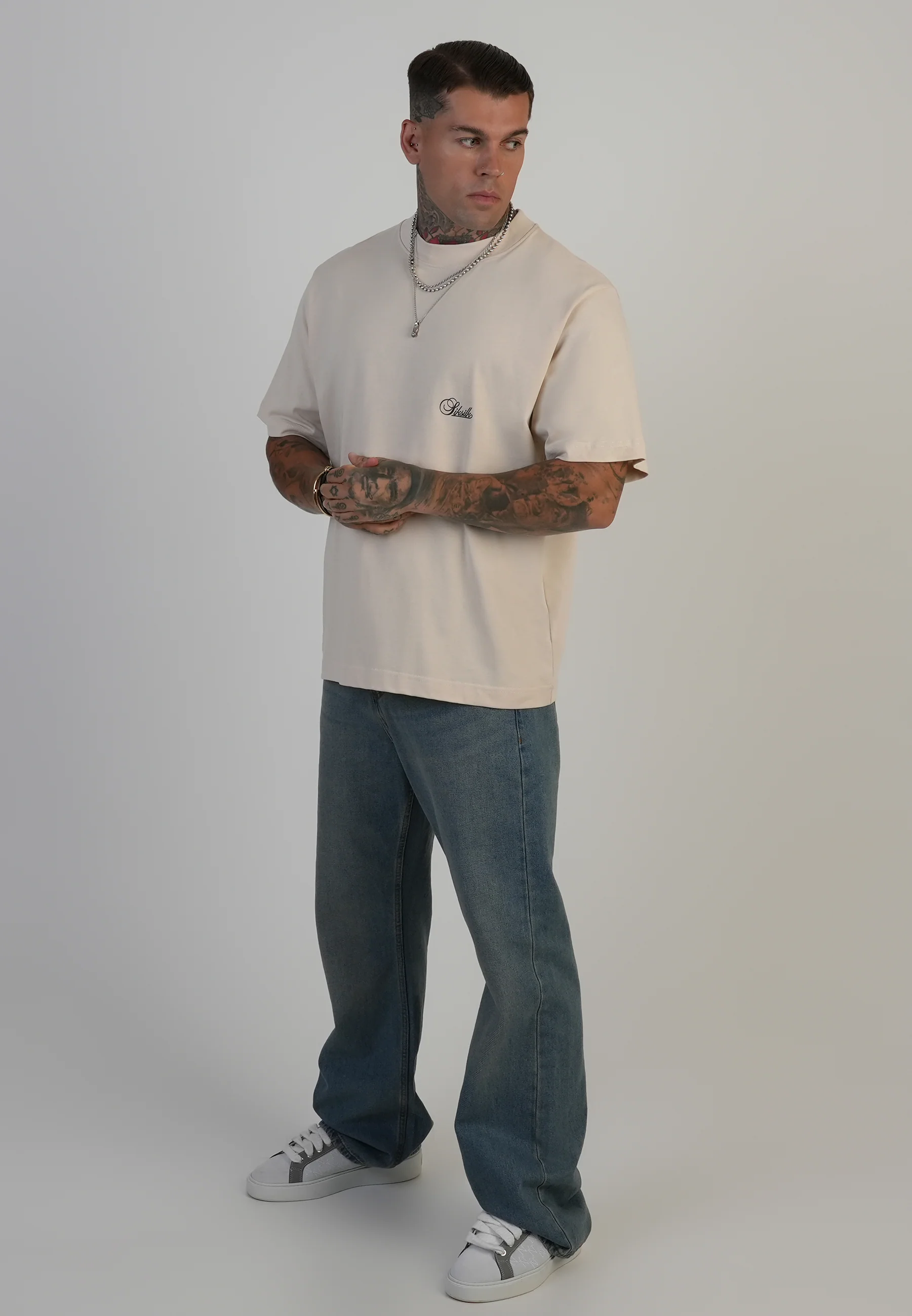 Ecru Oversized T-Shirt - Image 5