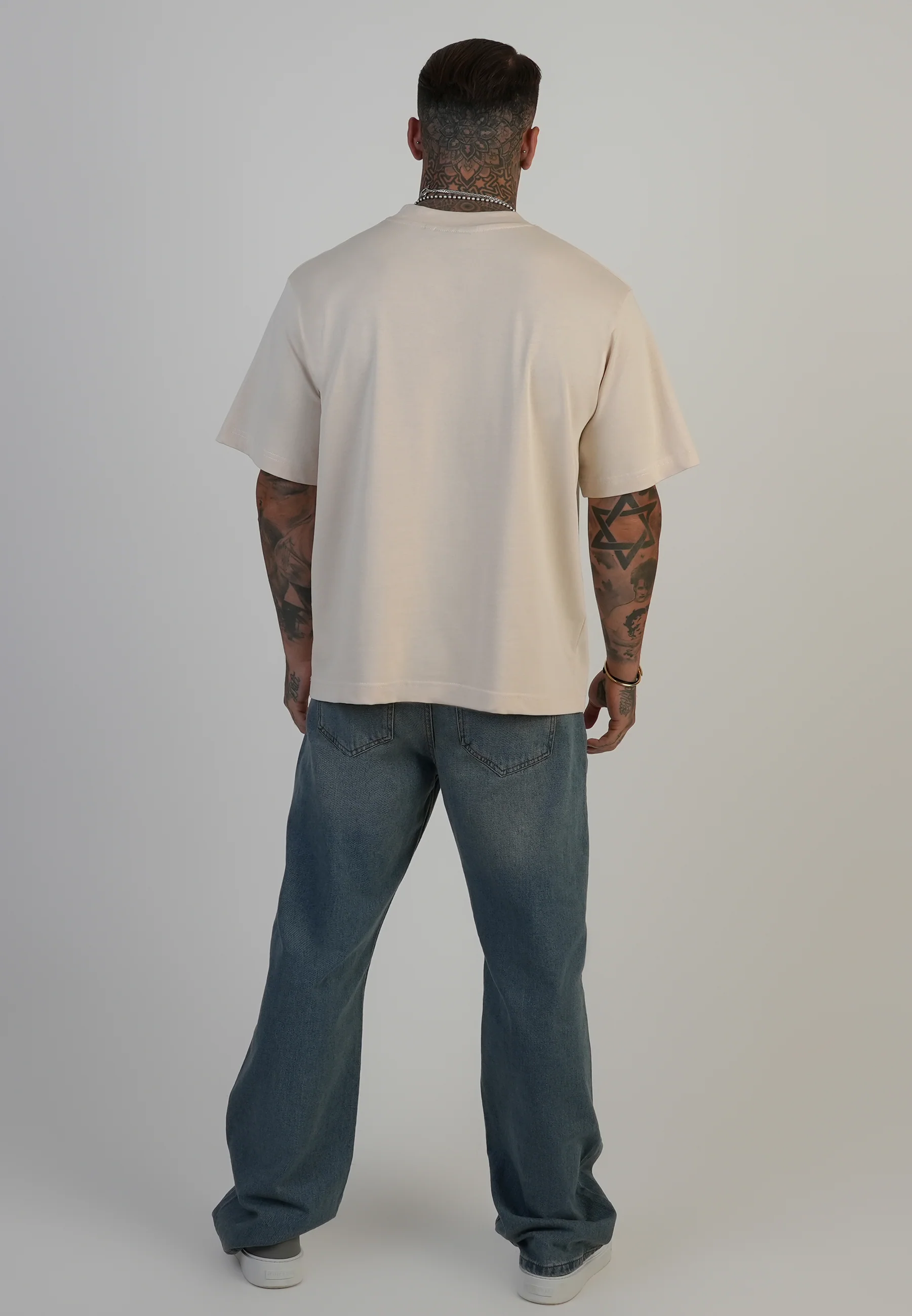 Ecru Oversized T-Shirt - Image 6