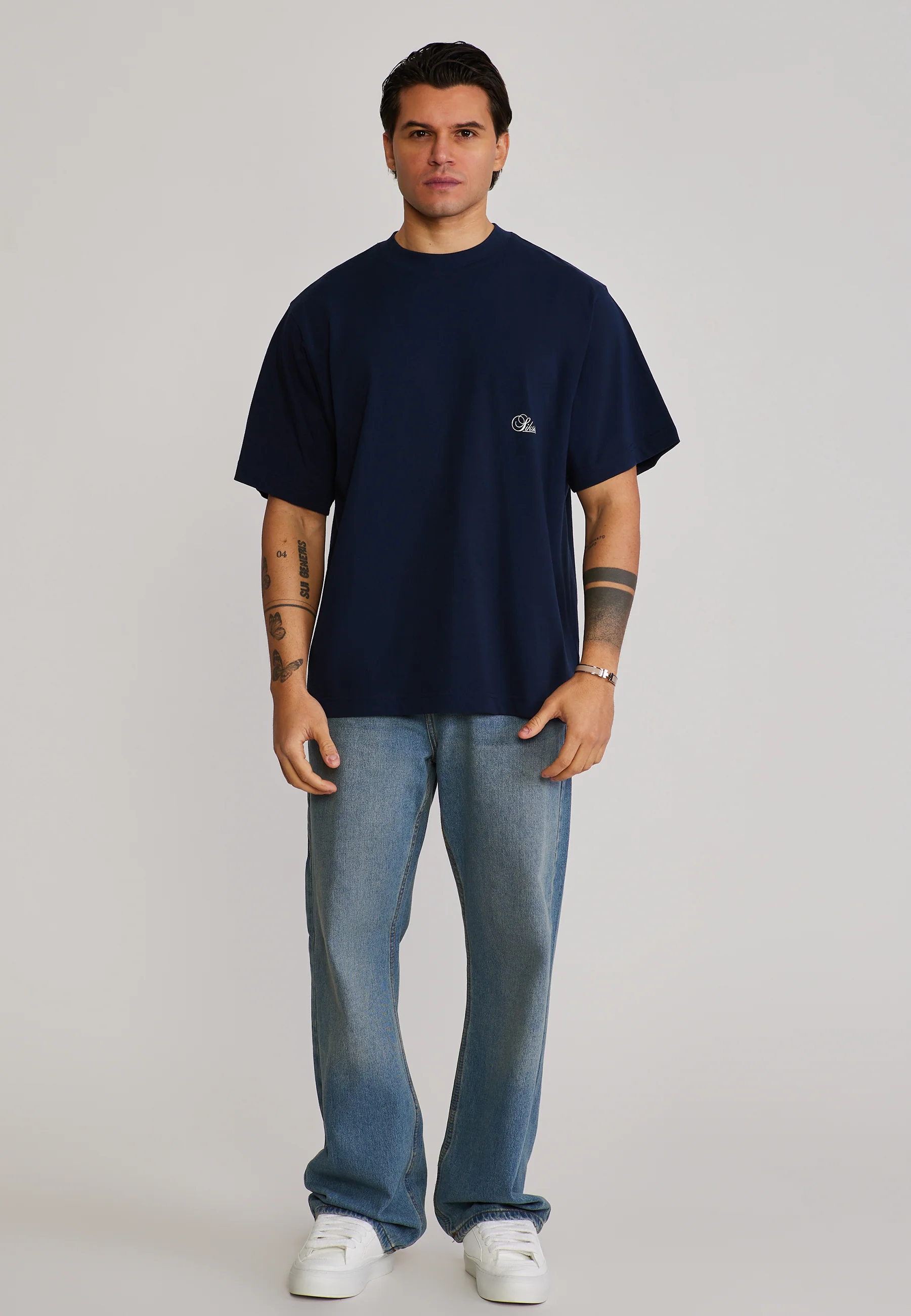 Navy Oversized T-Shirt - Image 3