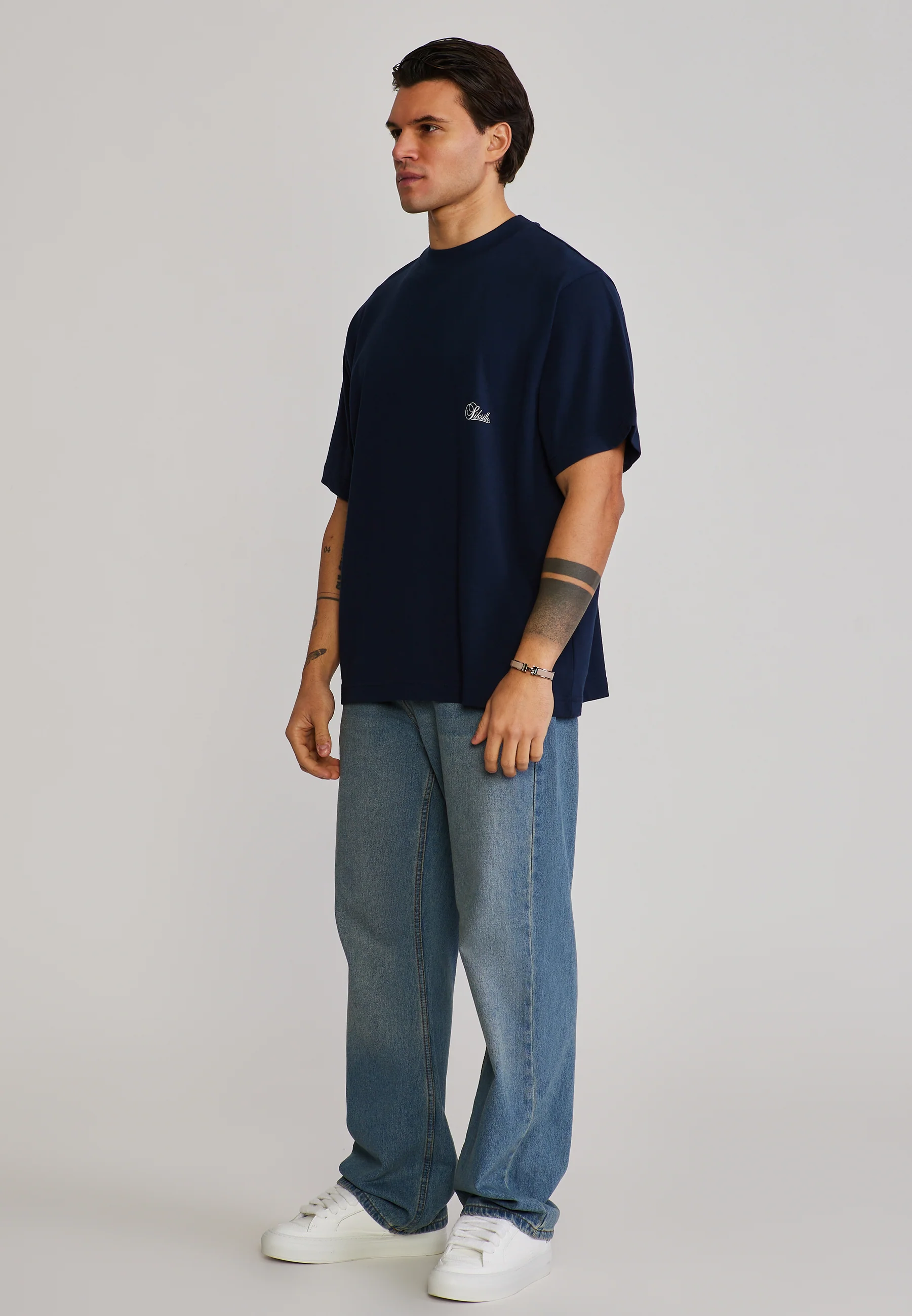 Navy Oversized T-Shirt - Image 4