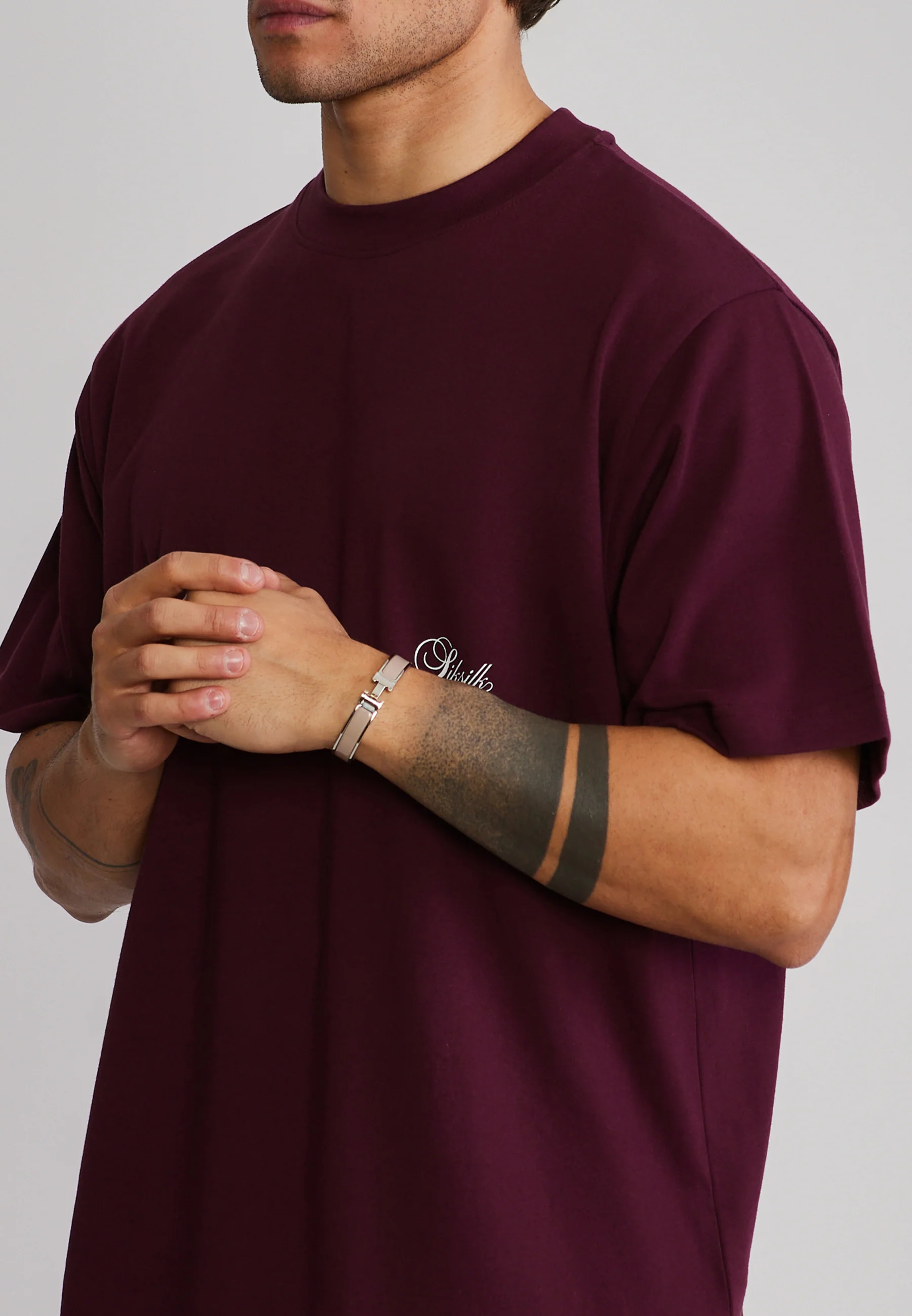 Burgundy Oversized T-Shirt - Image 2