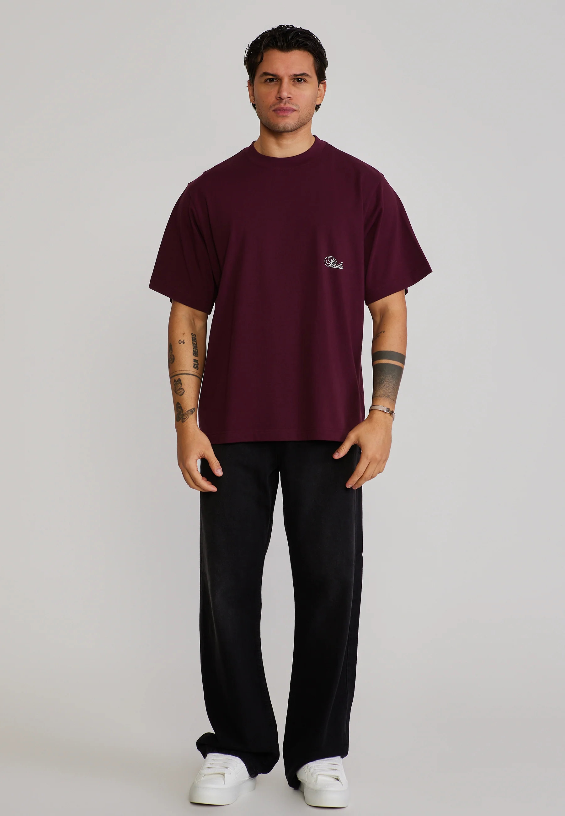 Burgundy Oversized T-Shirt - Image 3