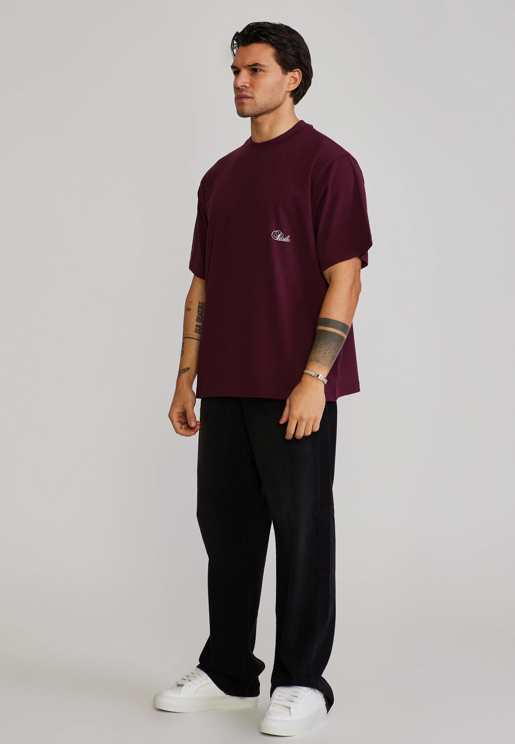 Burgundy Oversized T-Shirt - Image 4