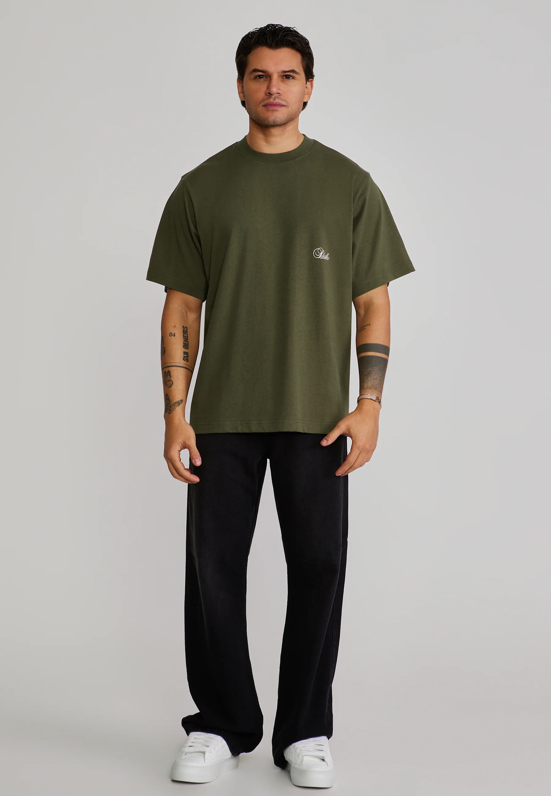 Khaki Green Oversized T-Shirt - Image 3