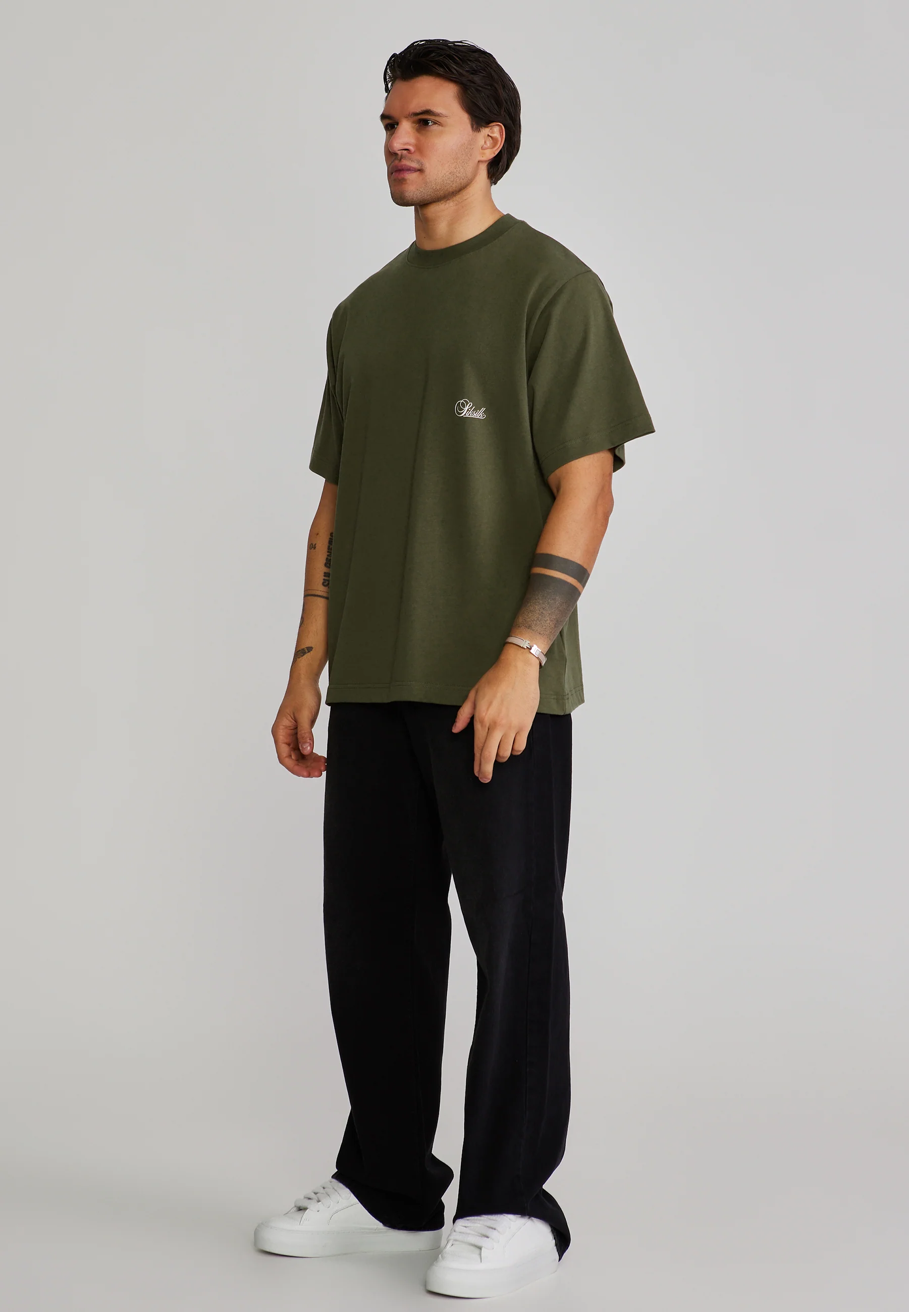 Khaki Green Oversized T-Shirt - Image 4