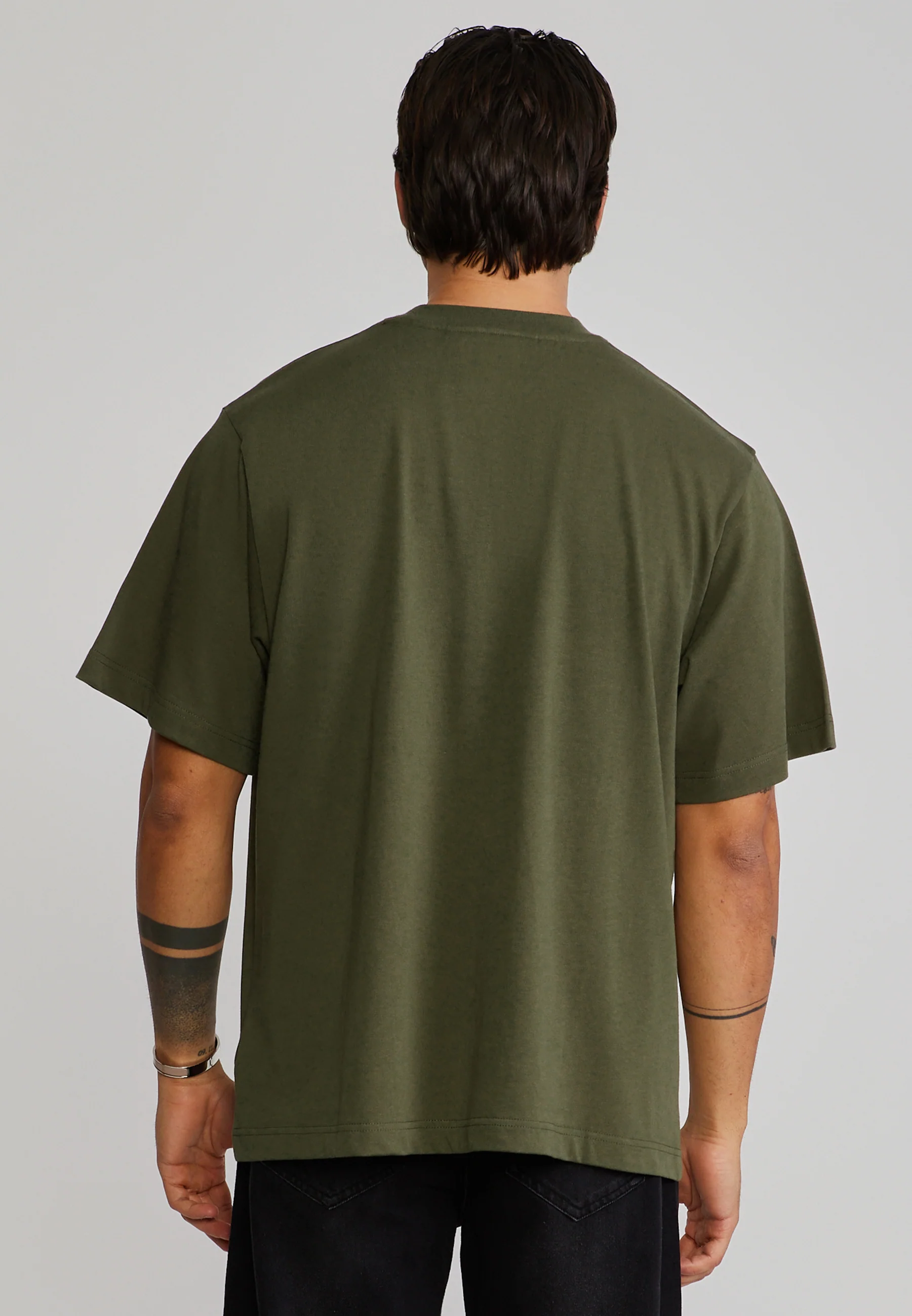 Khaki Green Oversized T-Shirt - Image 5
