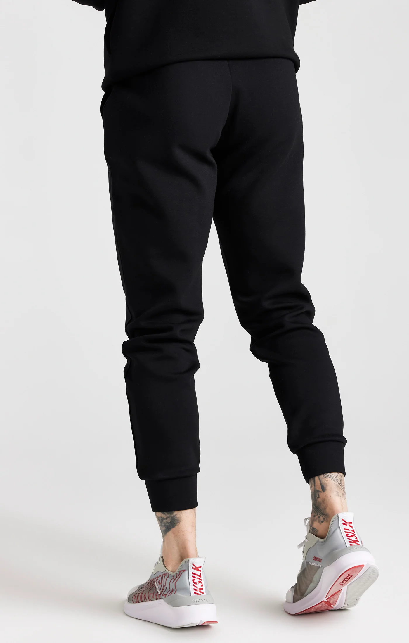 Black Zip Through And Pant Tracksuit Set - Image 5