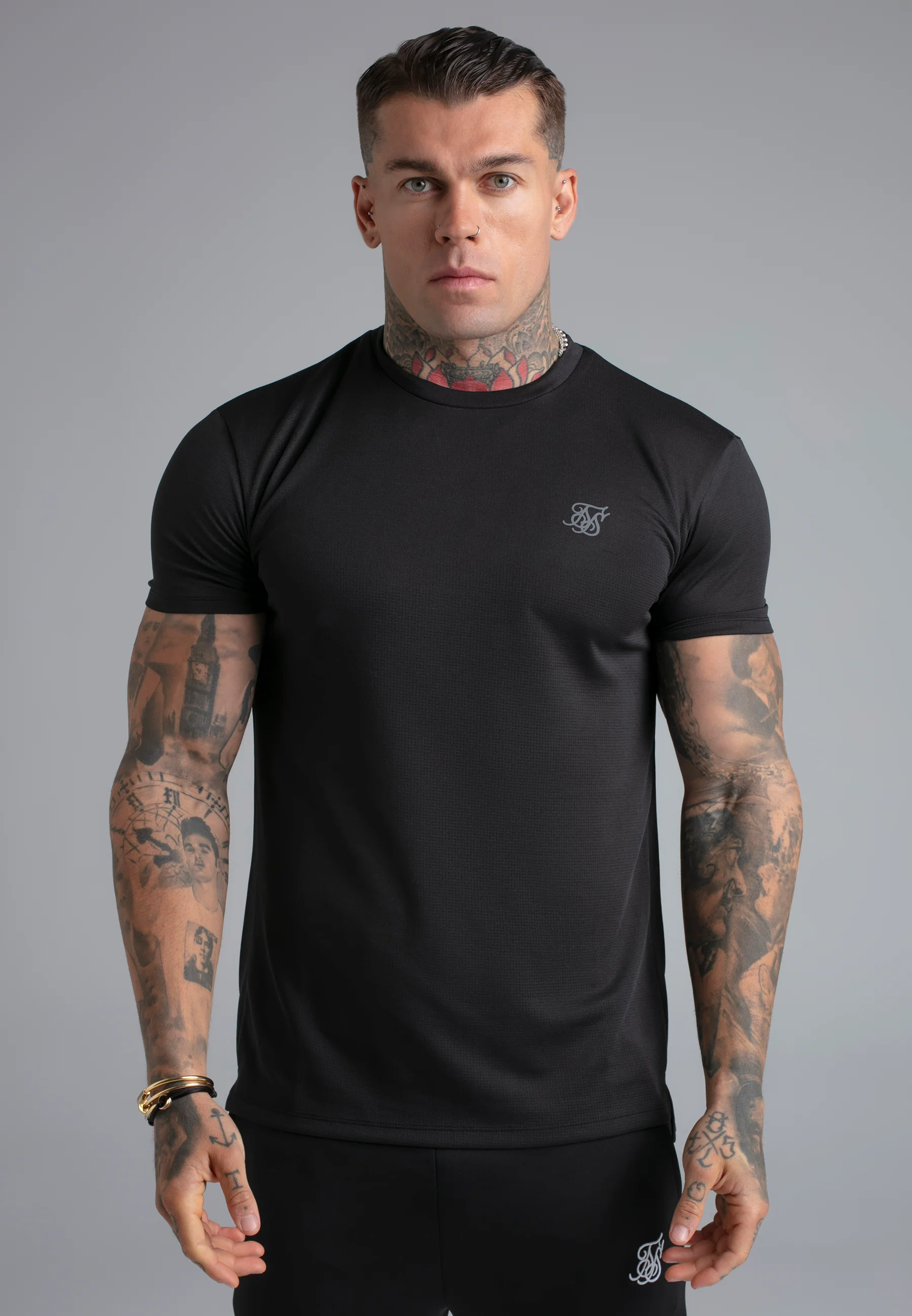 Black Pack of 2 Muscle Fit T-Shirts - Image 2
