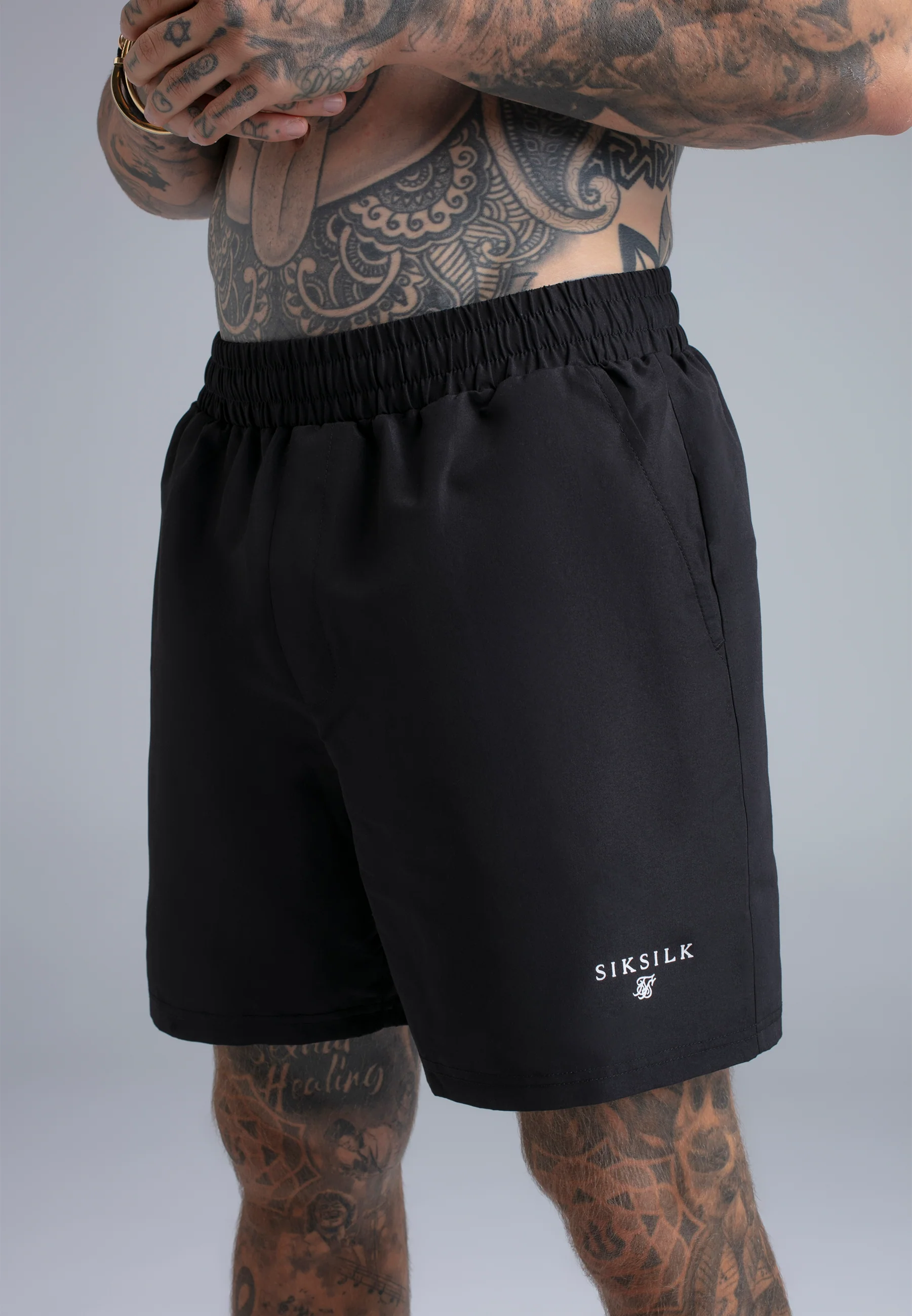 Black and Beige Pack of 2 Swim Shorts - Image 4
