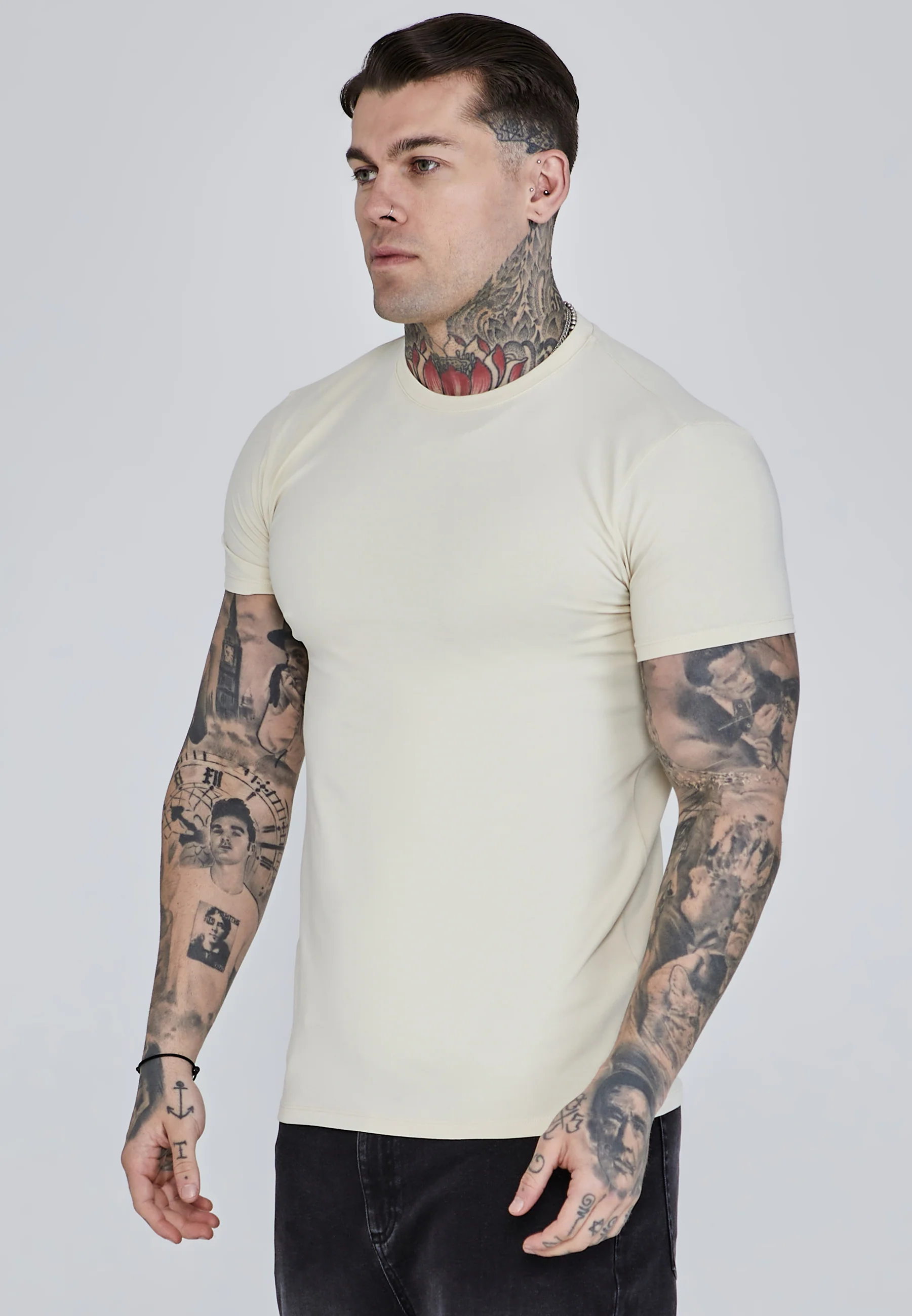 Beige Khaki Pack of 2 T-Shirts - Image 2