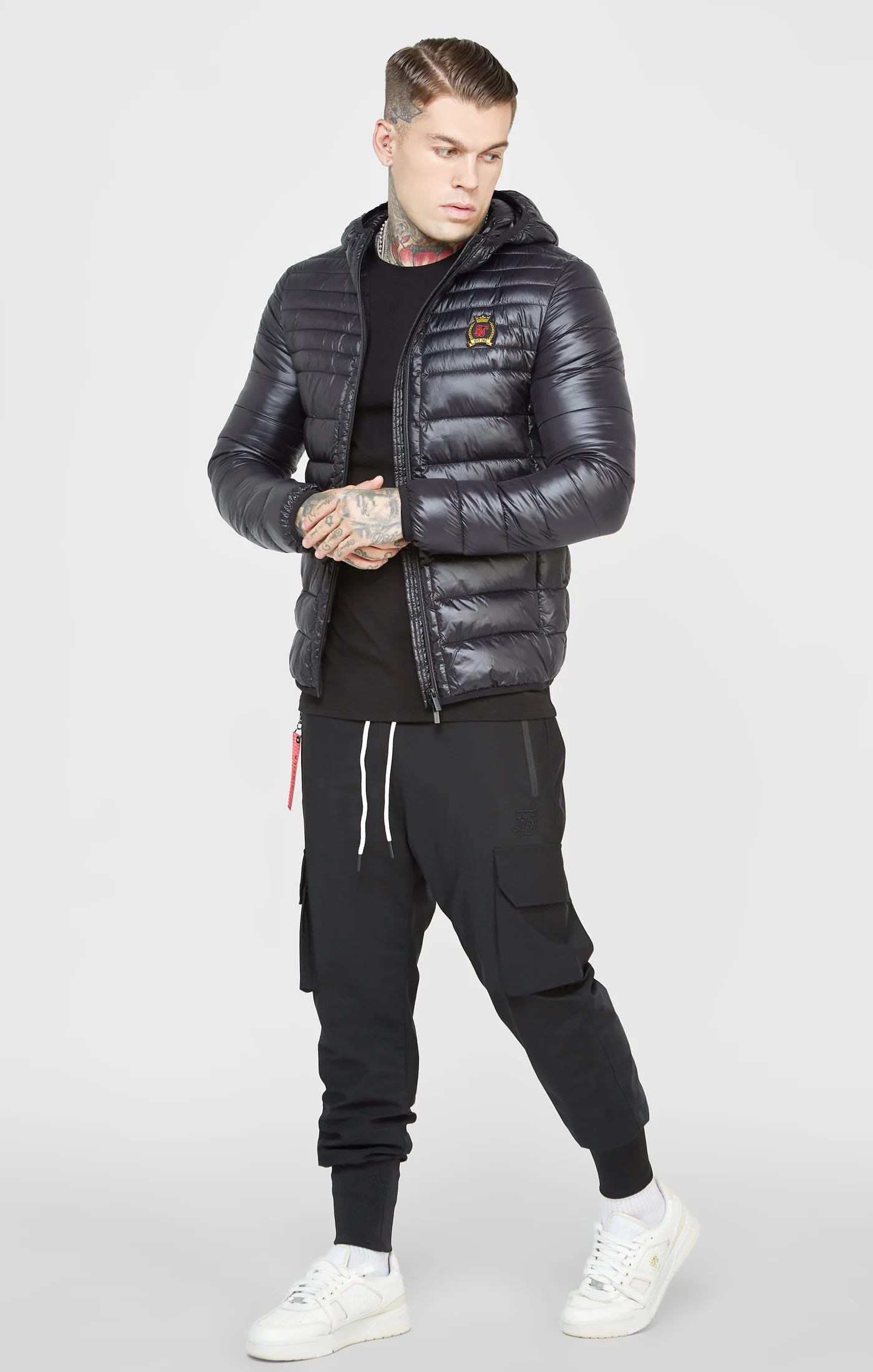 Black Packable Bubble Jacket - Image 3