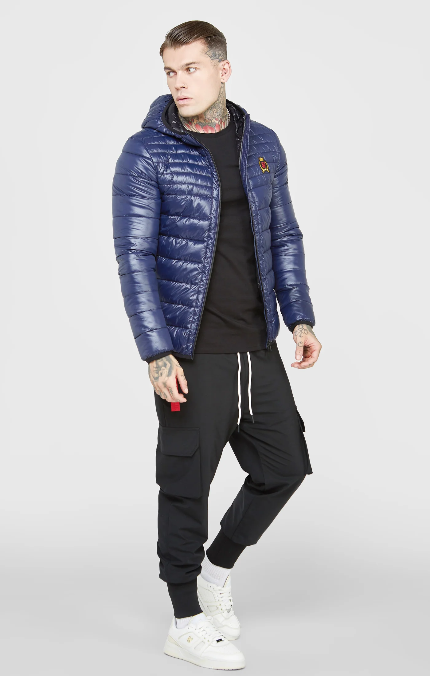Blue Packable Bubble Jacket - Image 4