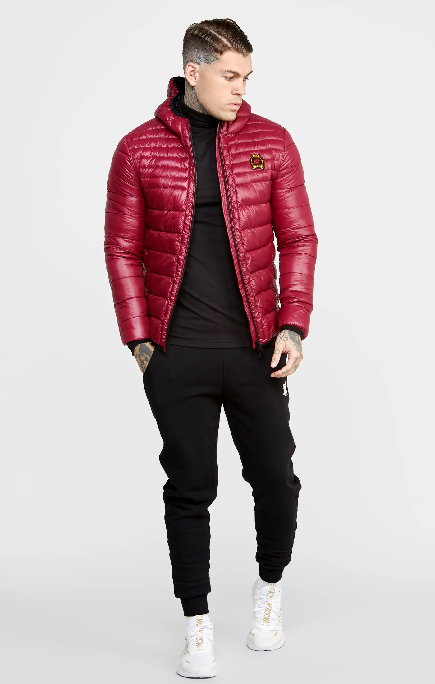 Burgundy Packable Bubble Jacket - Image 3