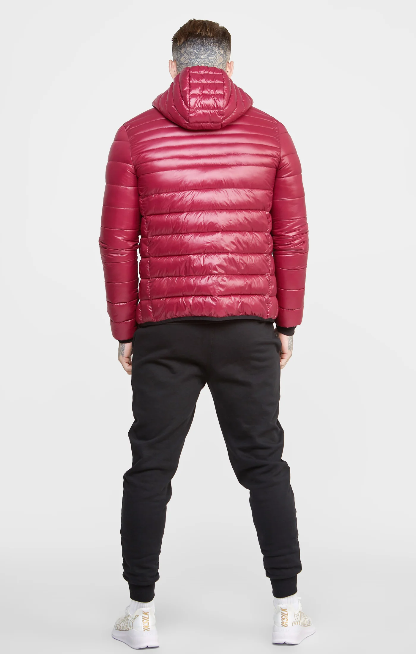 Burgundy Packable Bubble Jacket - Image 5