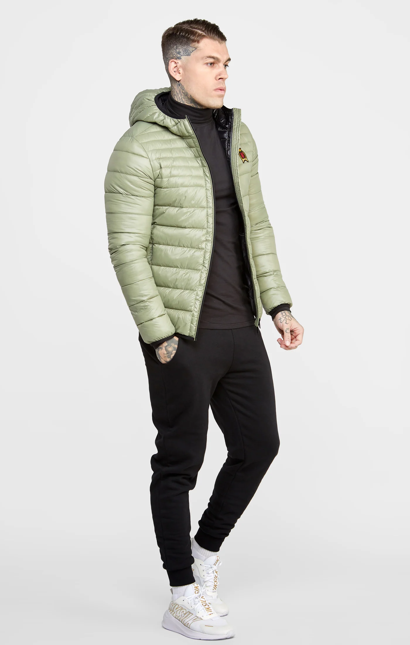 Green Packable Bubble Jacket - Image 3