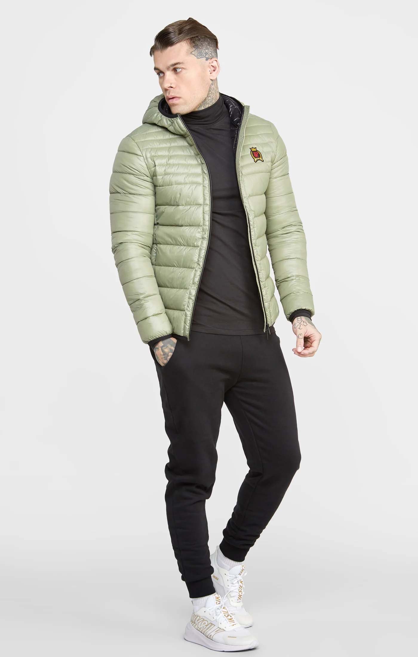 Green Packable Bubble Jacket - Image 4