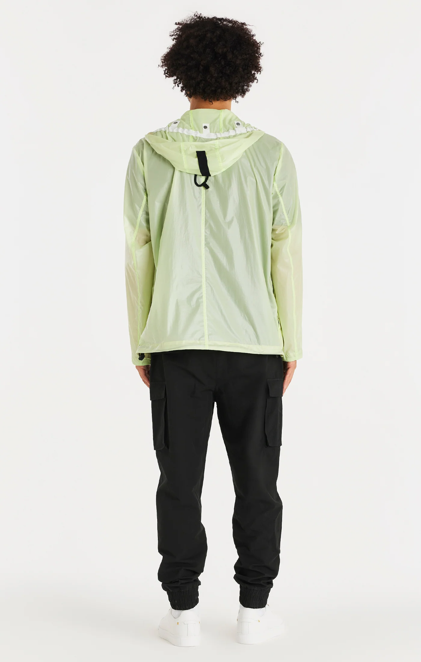 SikSilk Packaway Nylon Zip Through Jacket - Yellow - Image 2