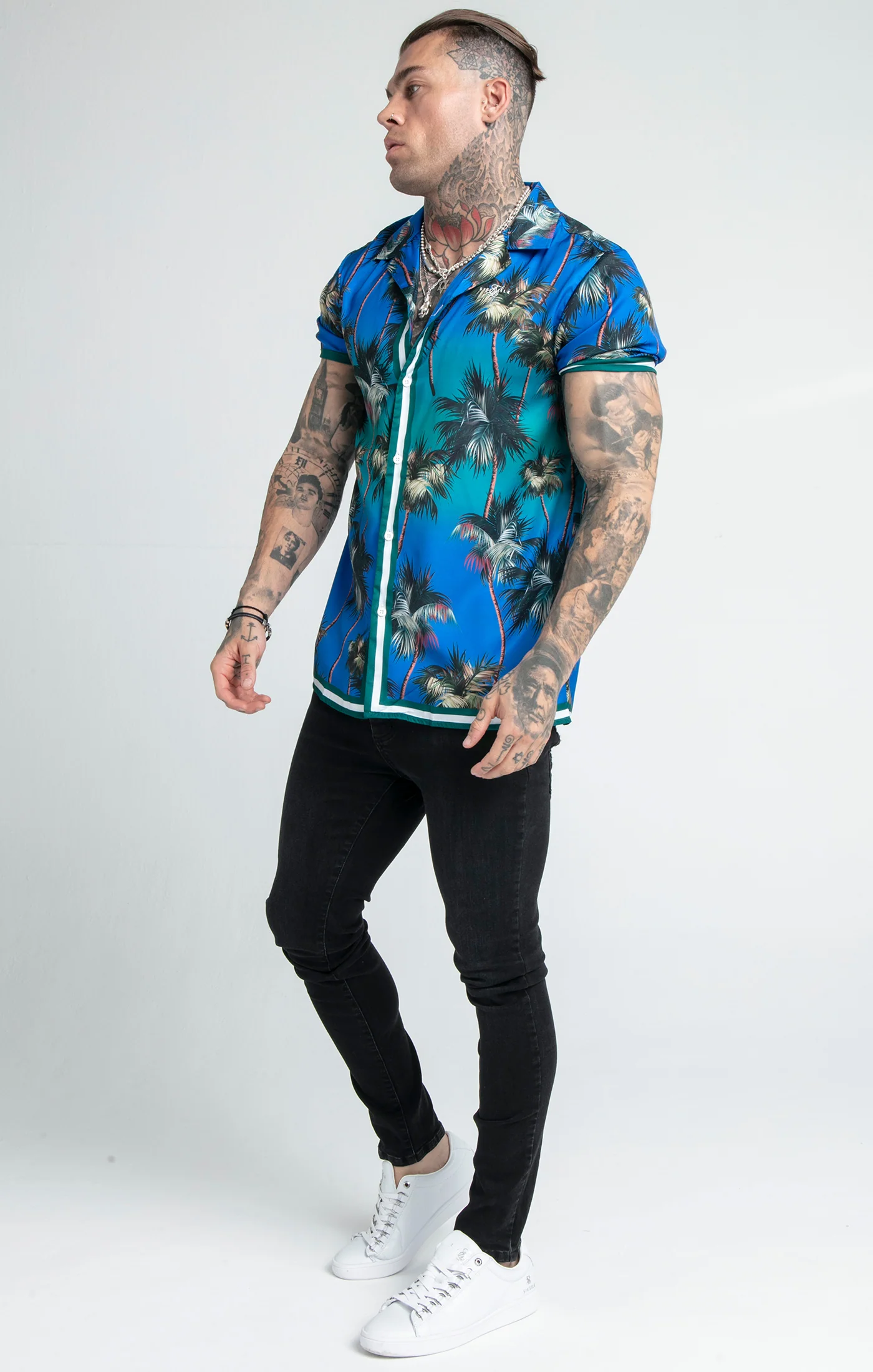 Blue Palm Resort Shirt - Image 4