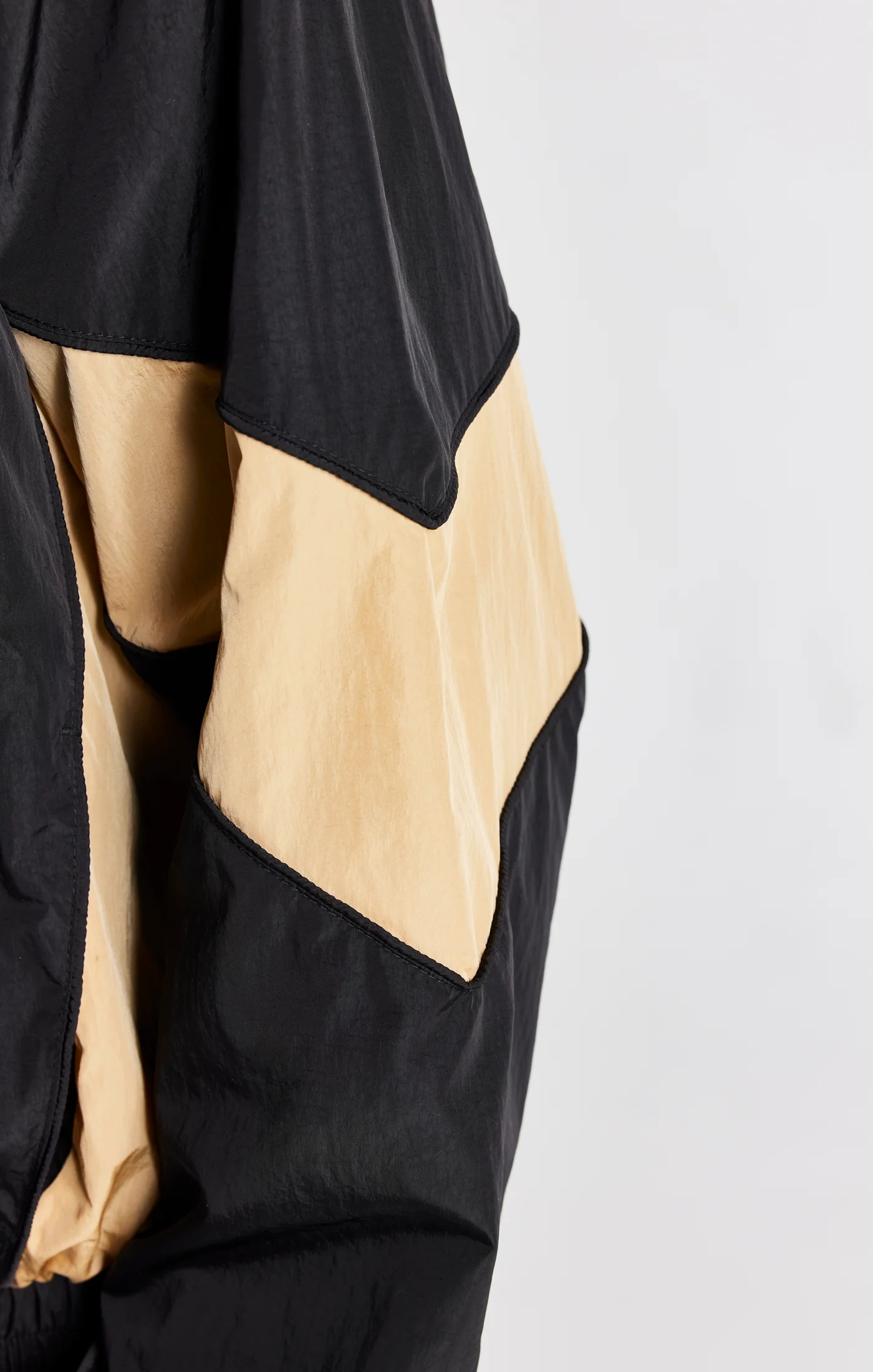 Black Panelled Bomber Jacket - Image 3