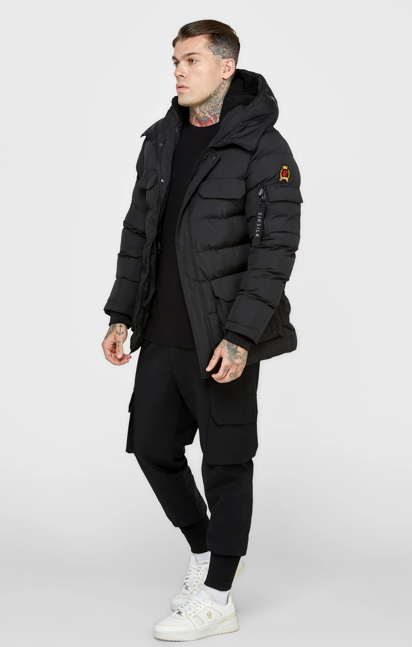Black Parka Coat - Image 4