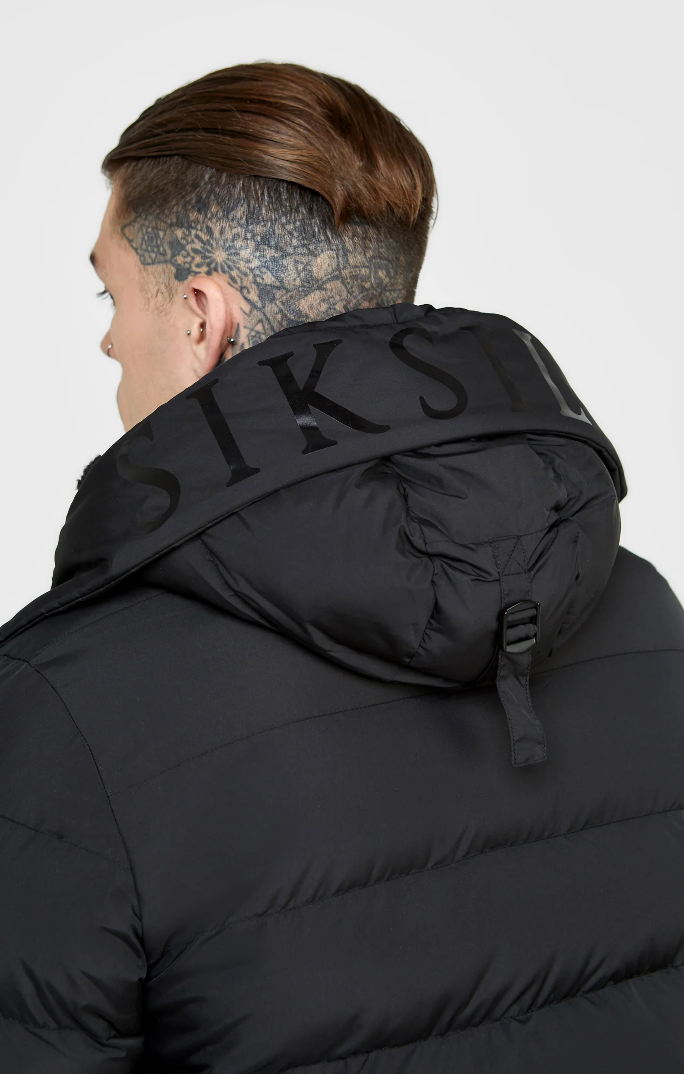 Black Parka Coat - Image 6