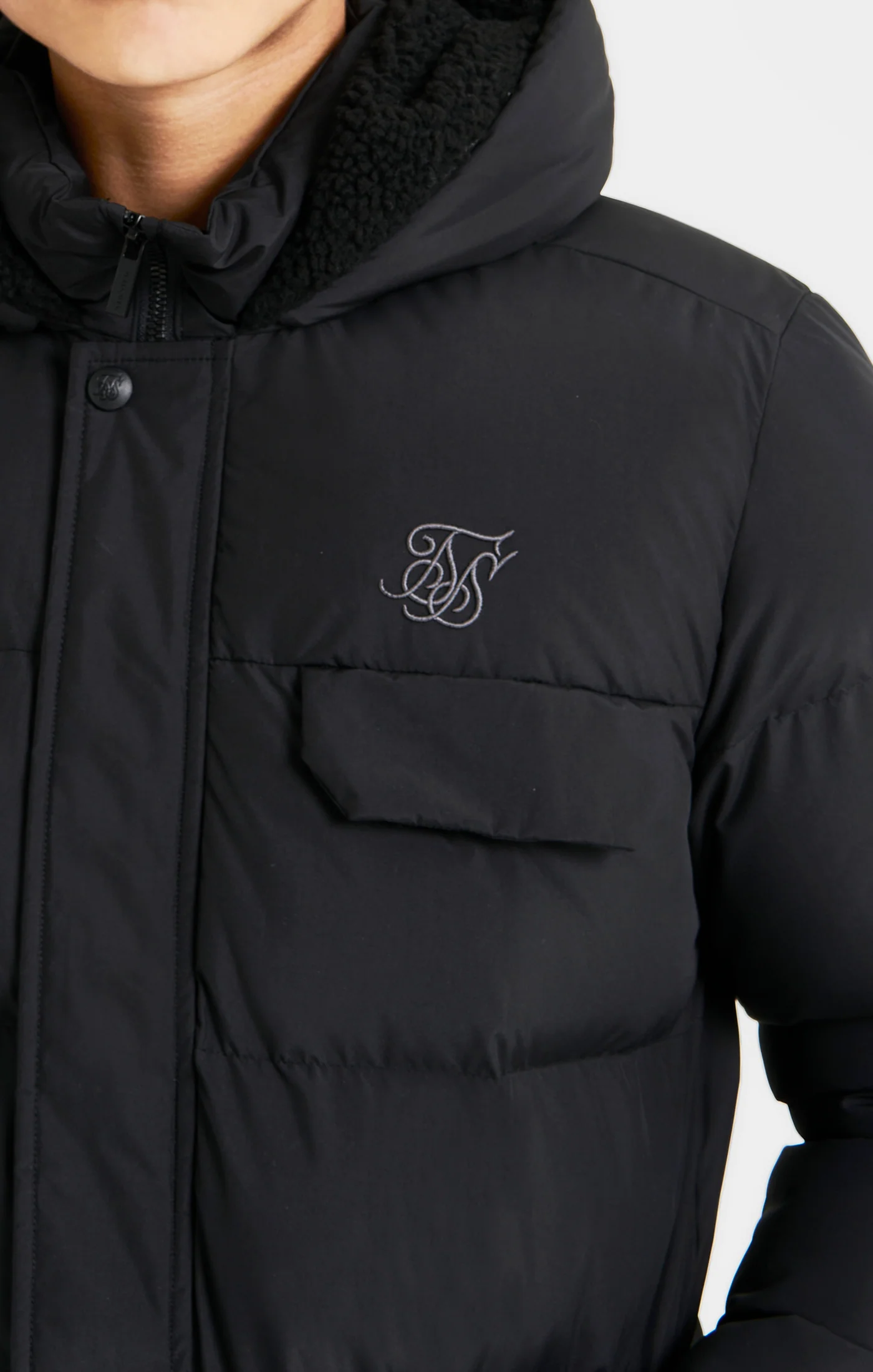 Boys Black Parka - Image 2