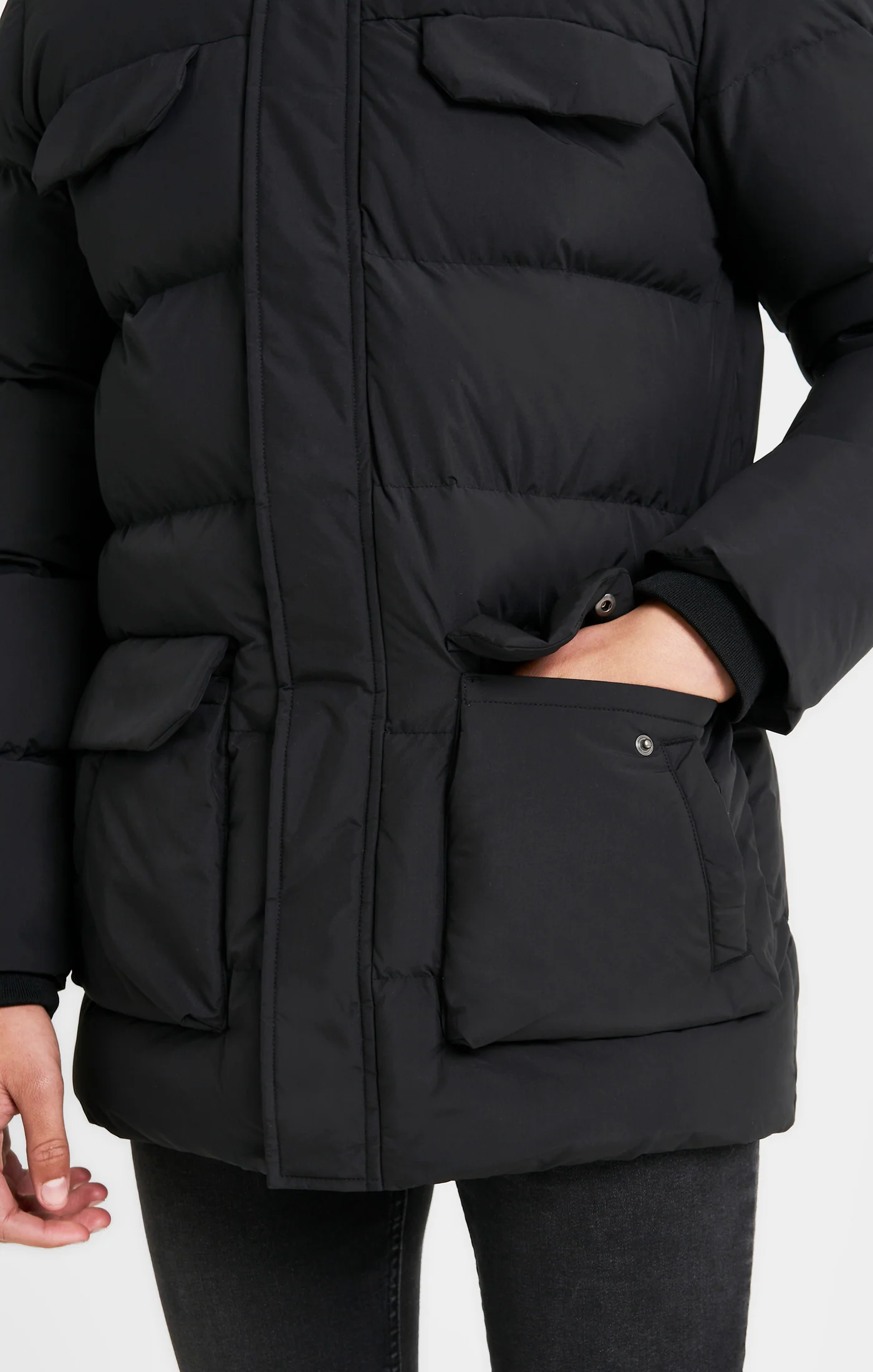 Boys Black Parka - Image 8
