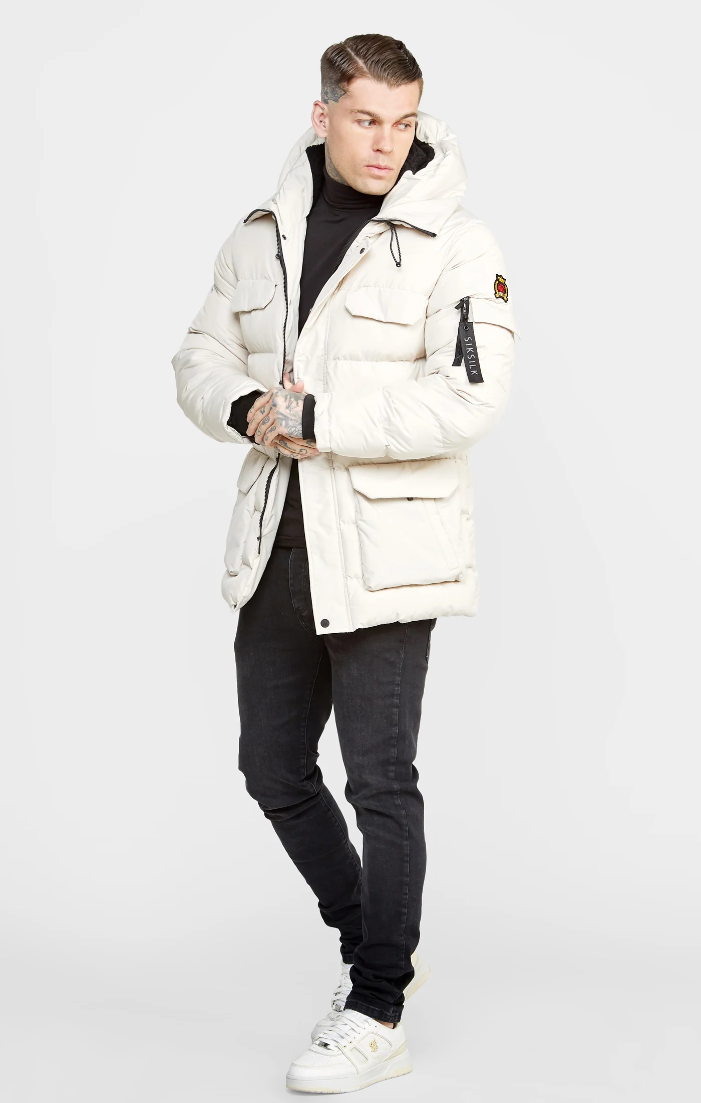 Ecru Parka Jacket - Image 3