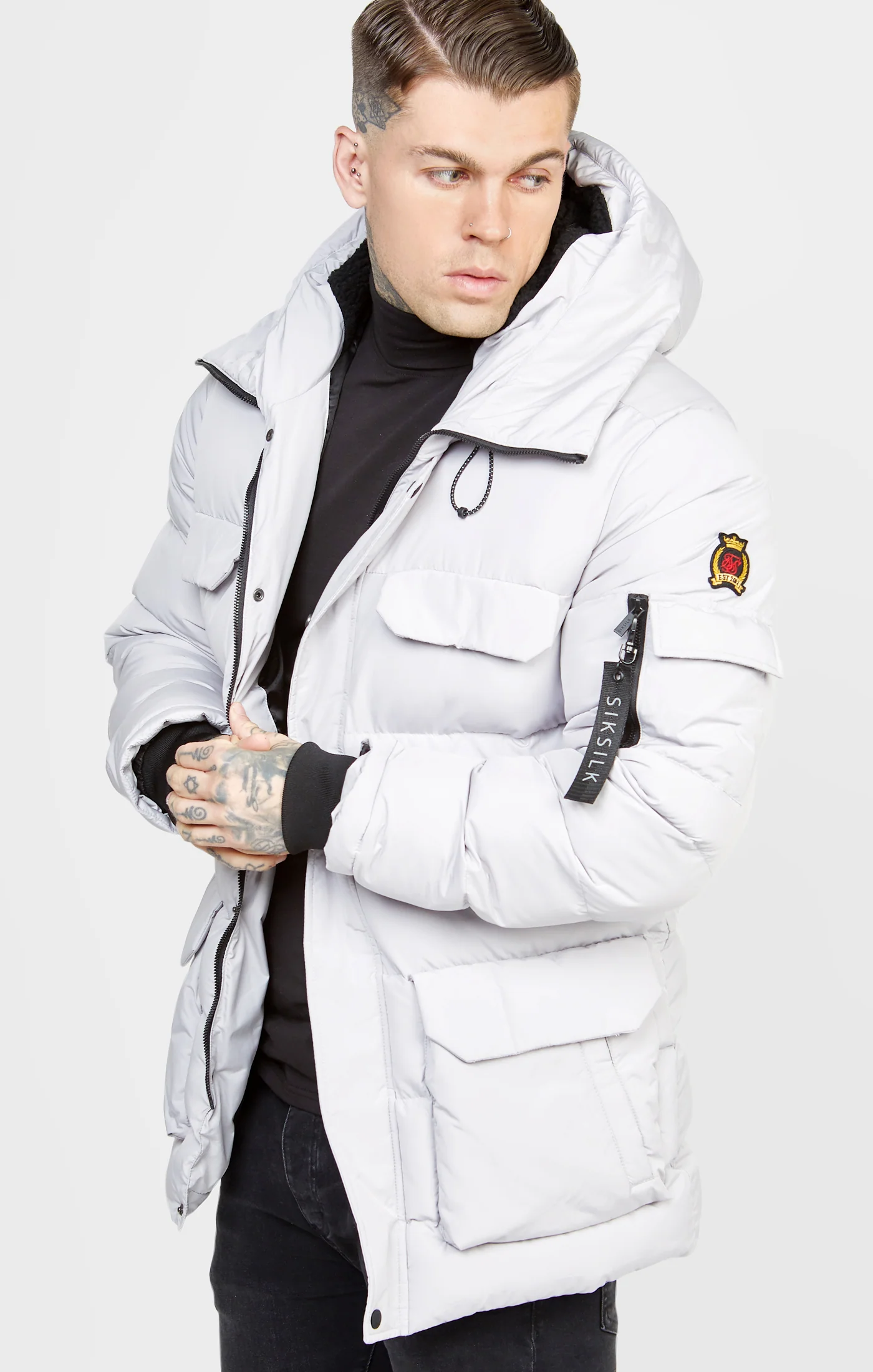 Grey Parka Jacket
