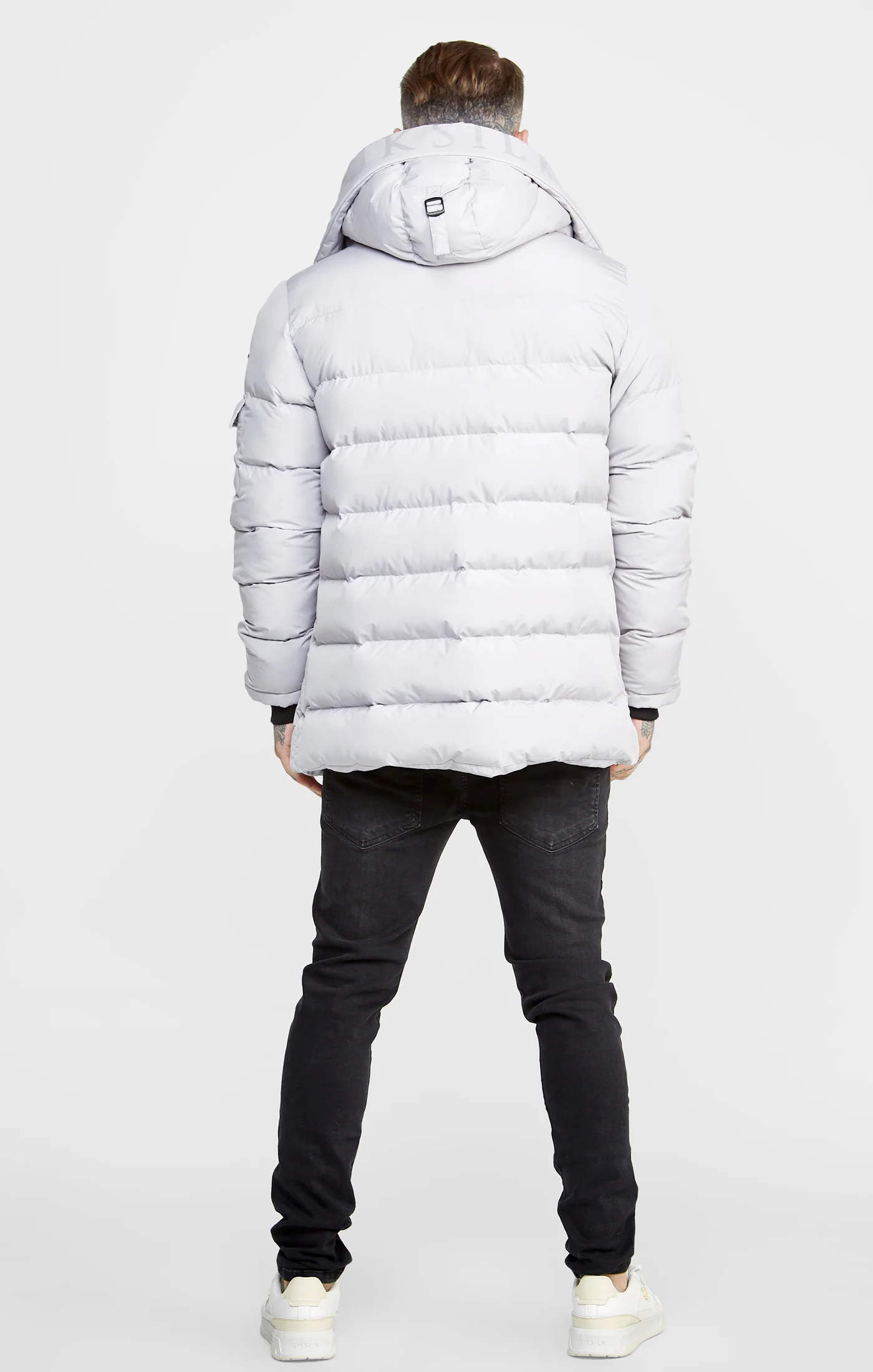 Grey Parka Jacket - Image 5
