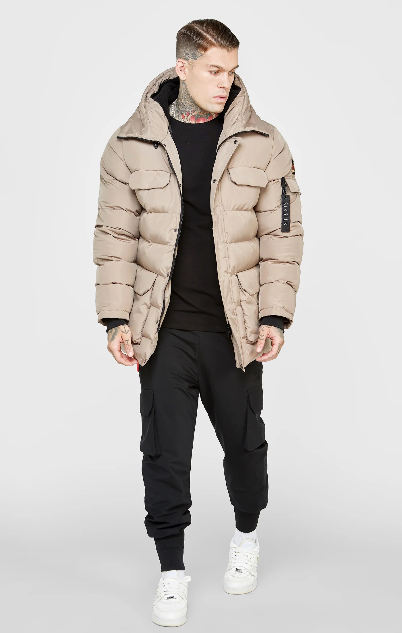 Brown Parka Jacket - Image 3